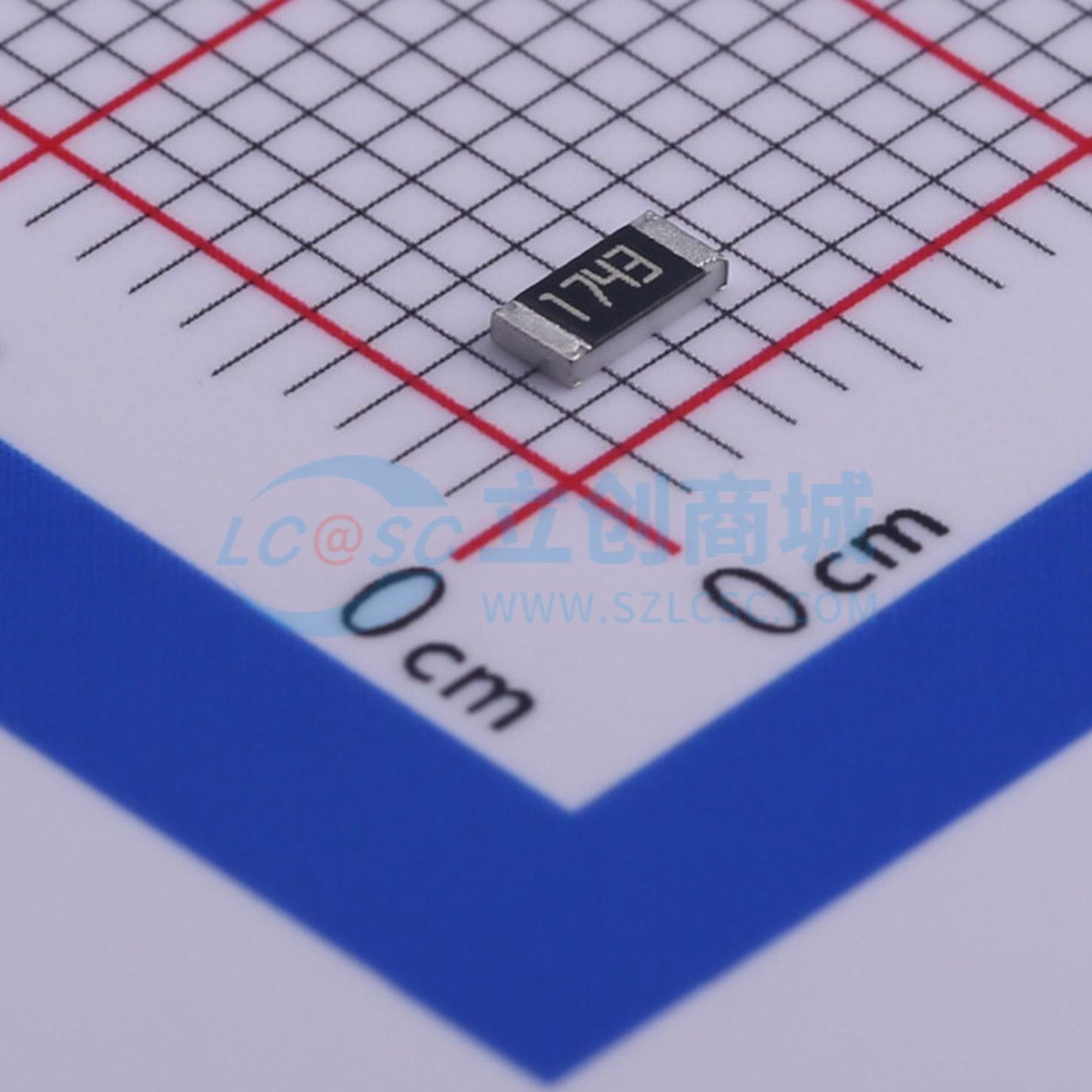 点击查看大图 RC1206FR-07174KL实物图
