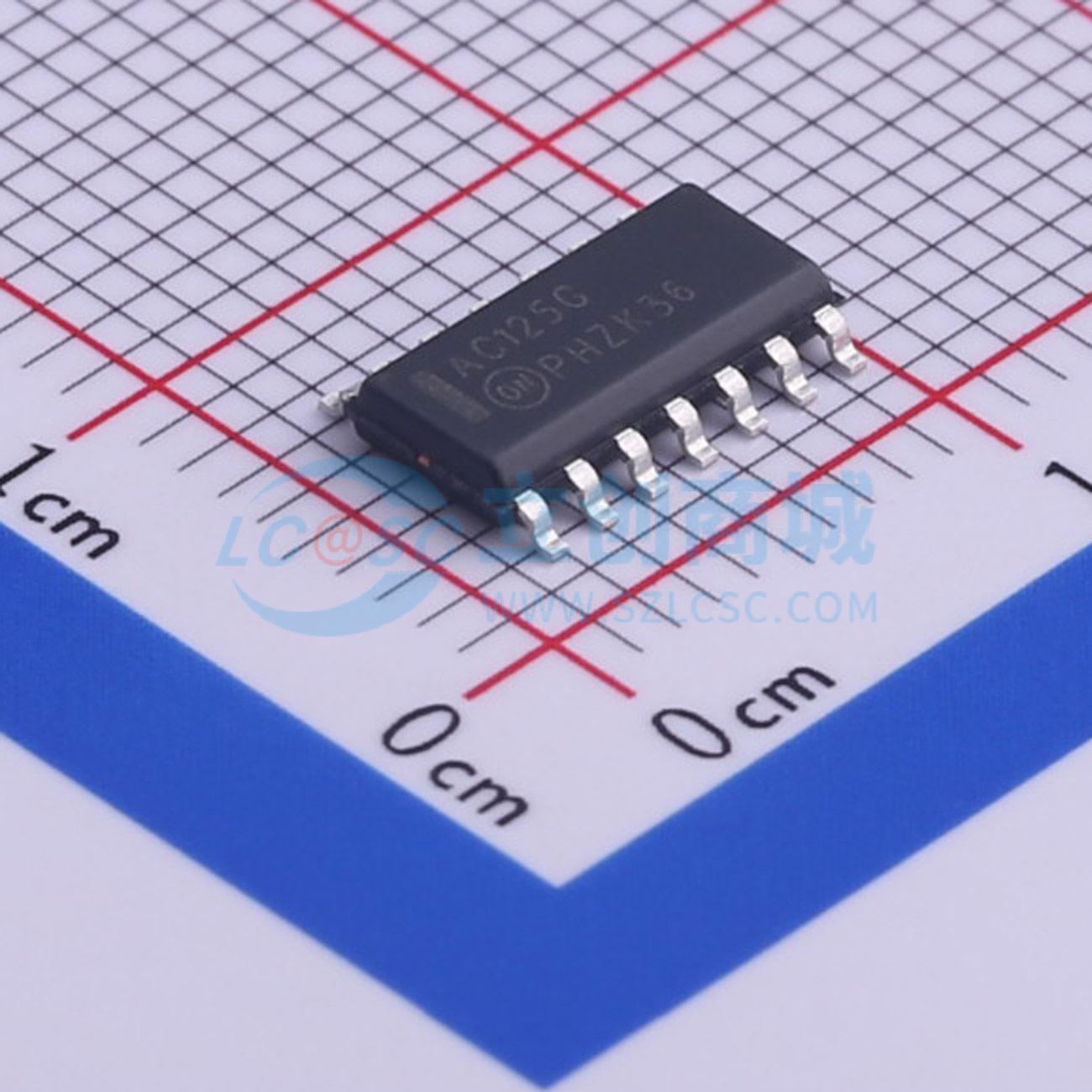 点击查看大图 MC74AC125DG实物图