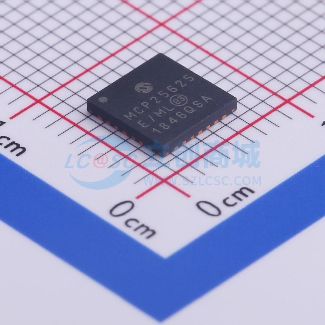 点击查看大图 MCP25625-E/ML实物图