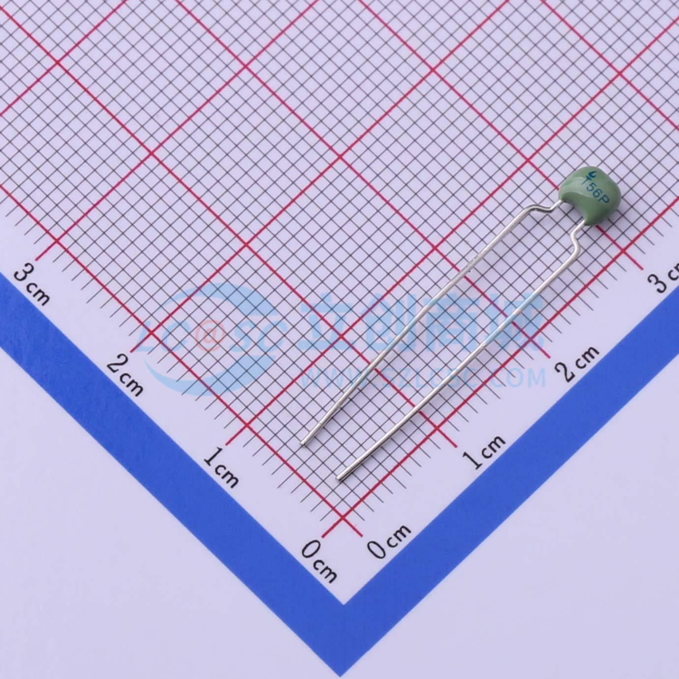 点击查看大图 CC4-0805-CG-100V-56pF-J实物图