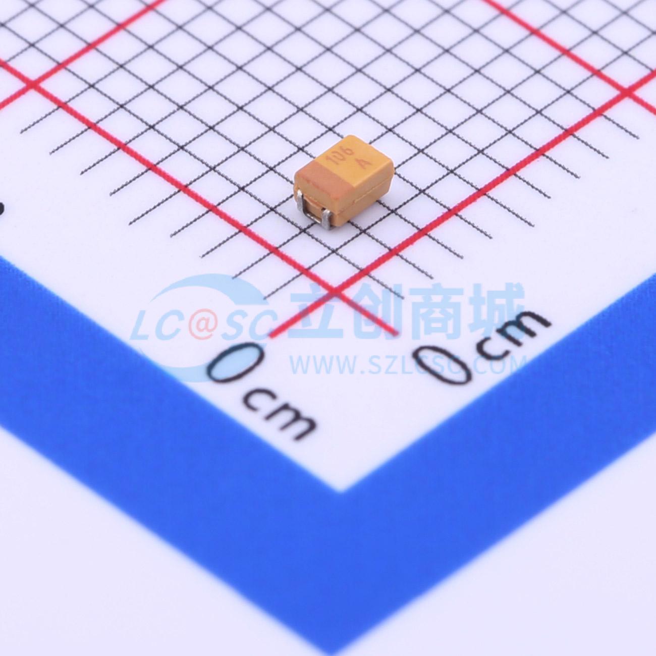 点击查看大图 TAJR106M010RNJ实物图