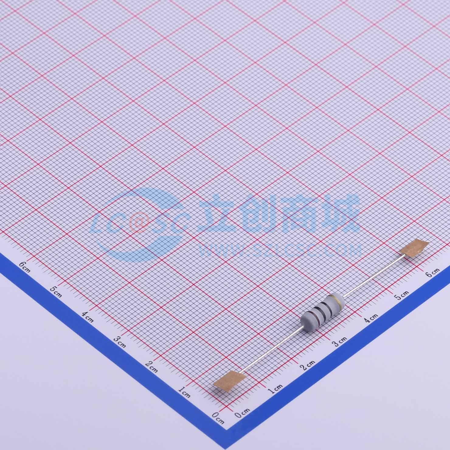 点击查看大图 MO1W-10Ω±5%-TT63实物图