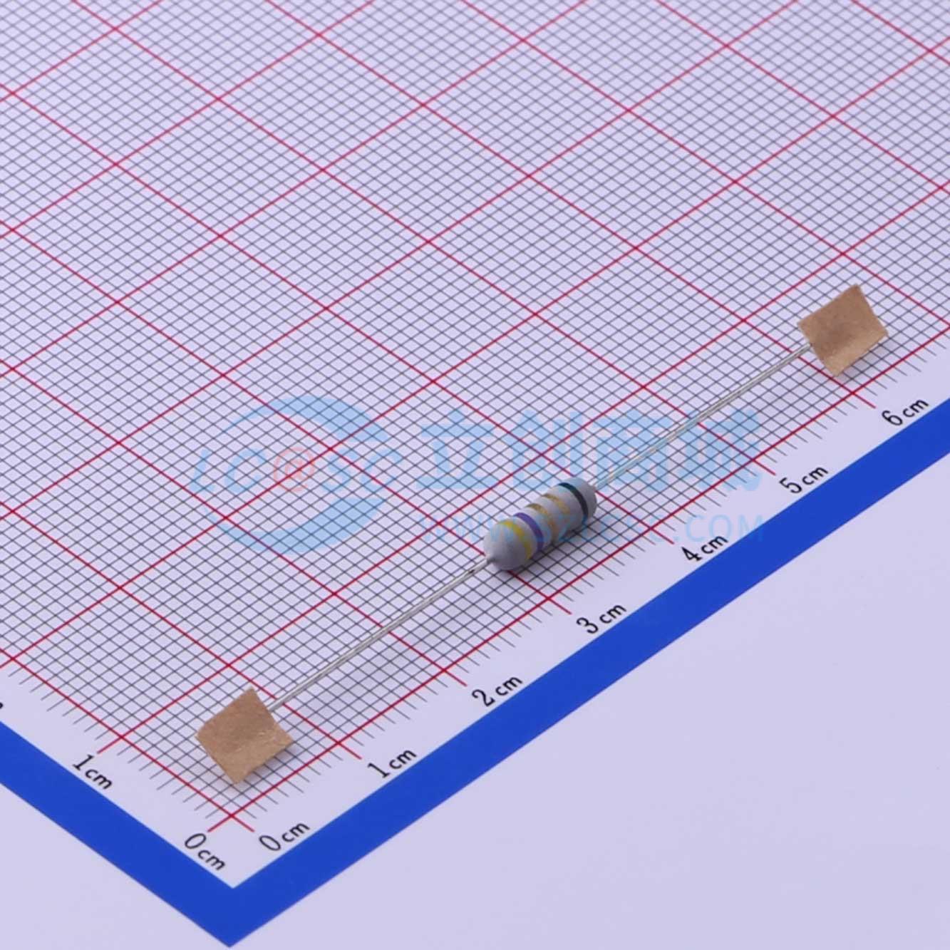 点击查看大图 KNP1/2W-4Ω7±5%-XT52实物图