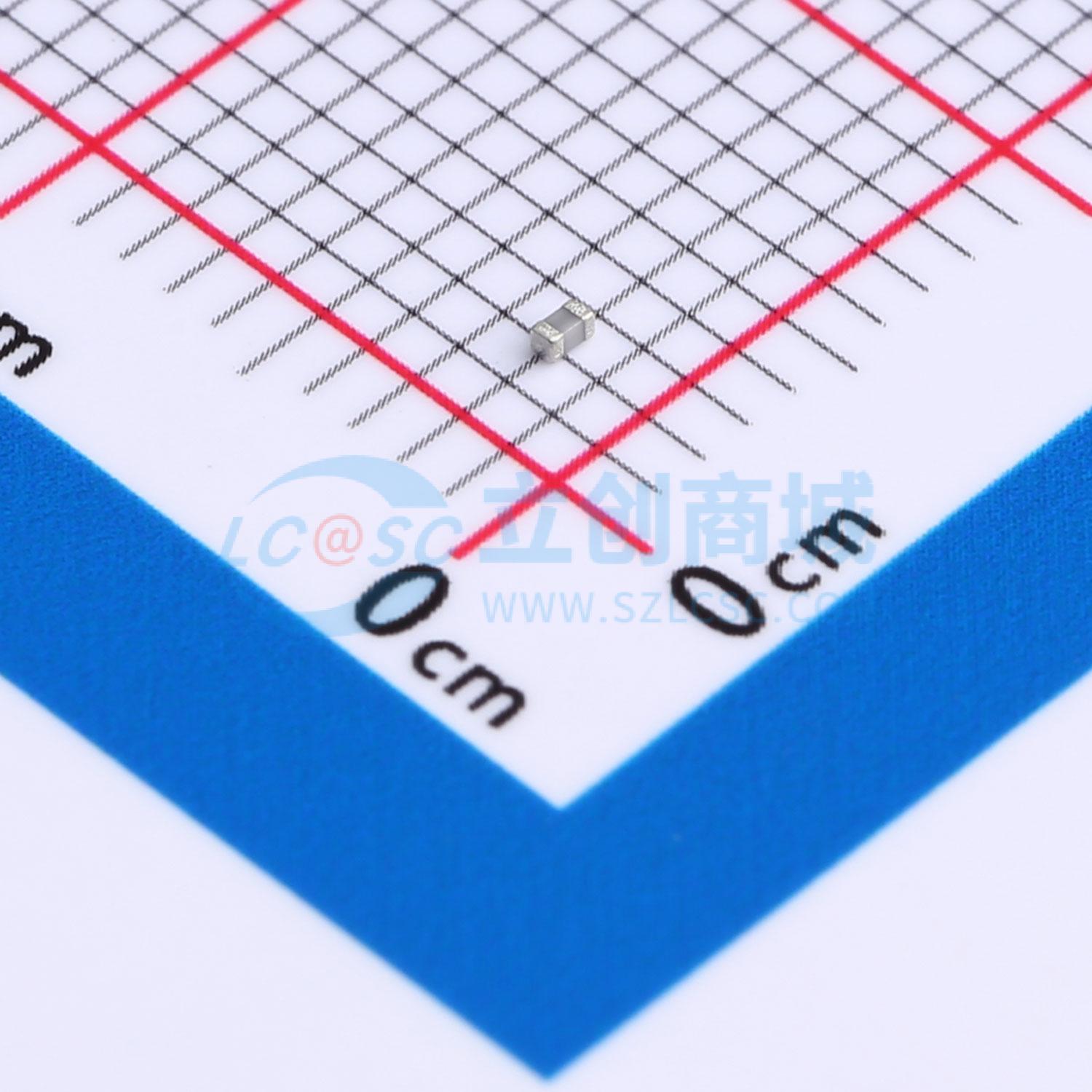 点击查看大图 C1005C0G1H100DT000F实物图