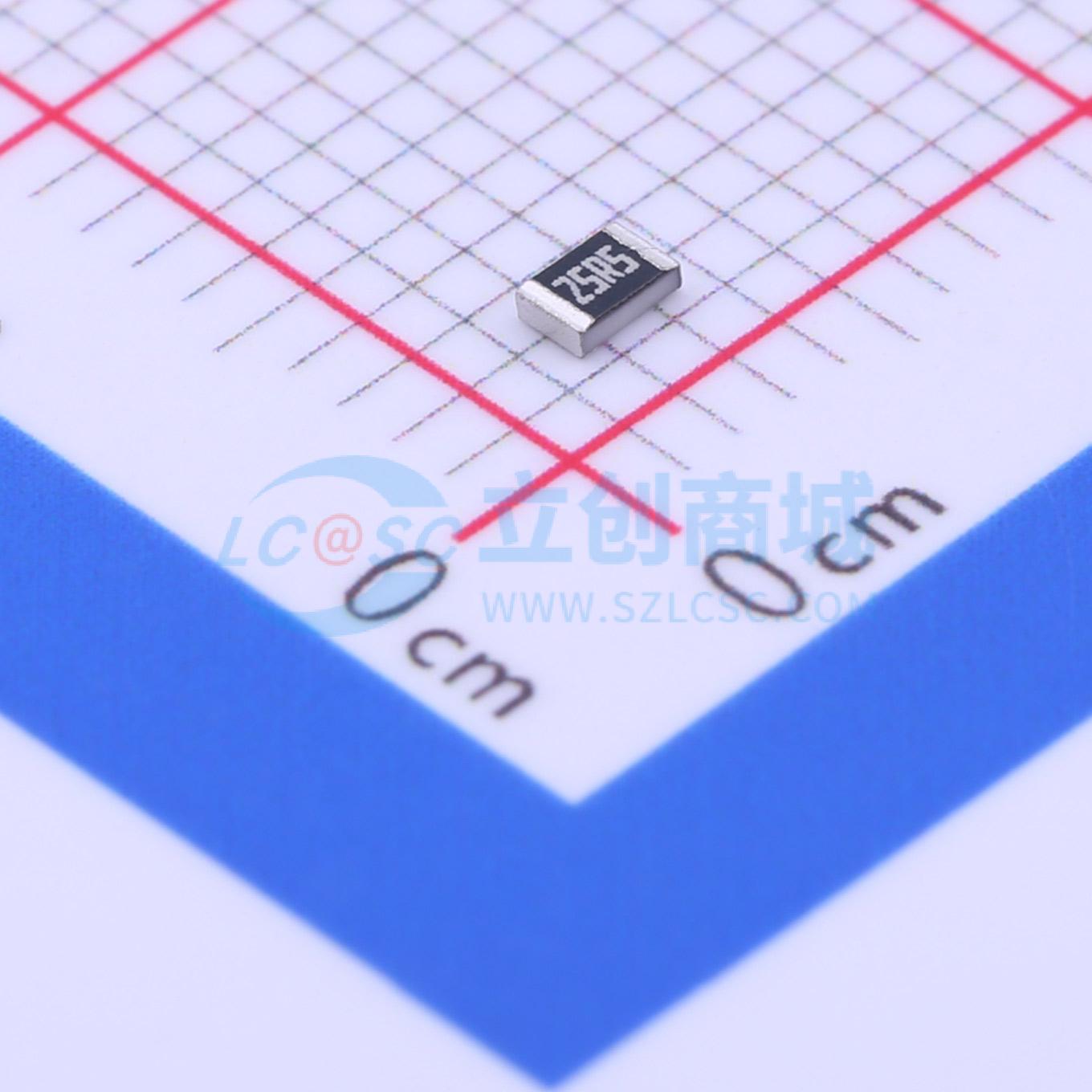 点击查看大图 AC0805FR-0725R5L实物图
