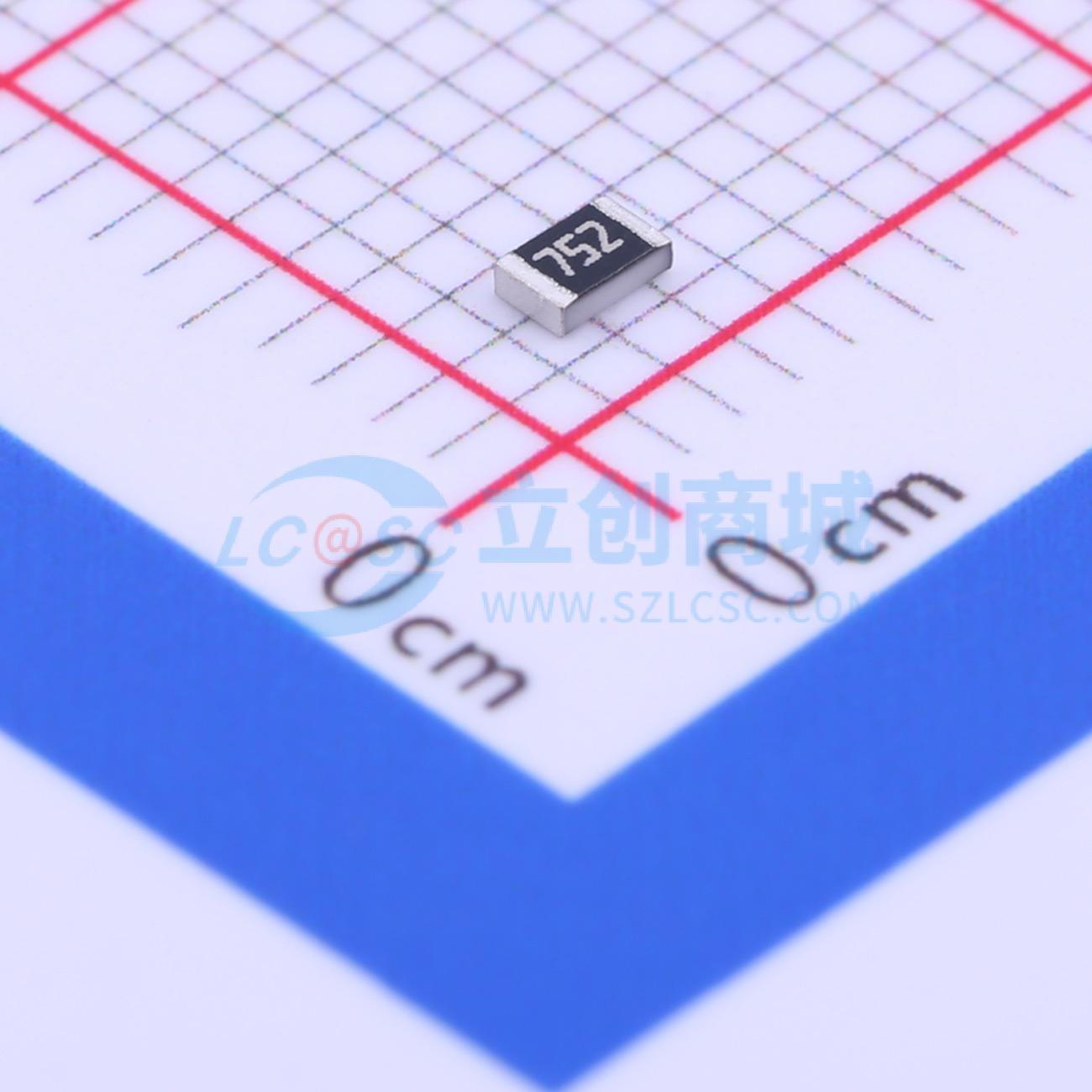 点击查看大图 AC0805JR-077K5L实物图