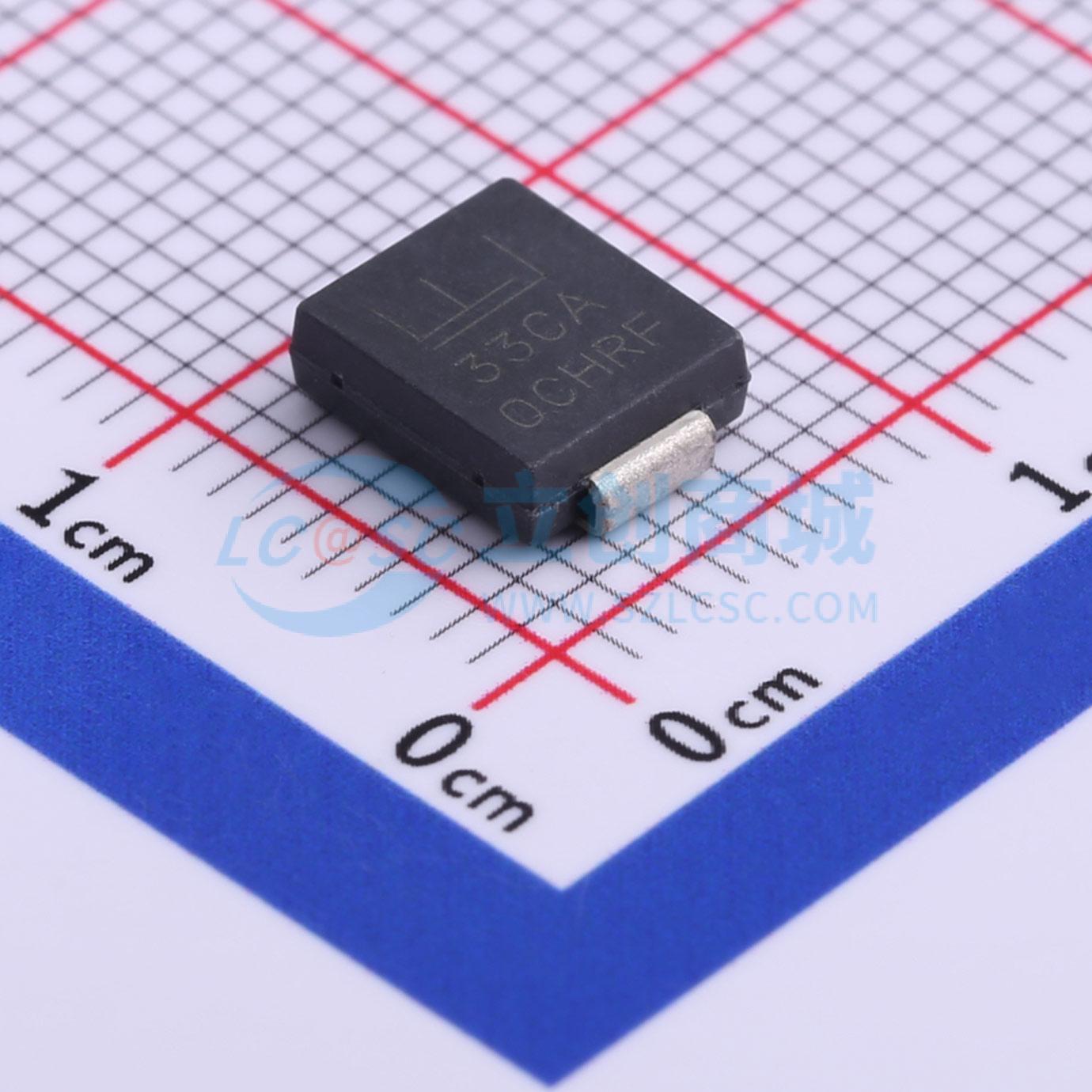 点击查看大图 TPSMC33CA实物图