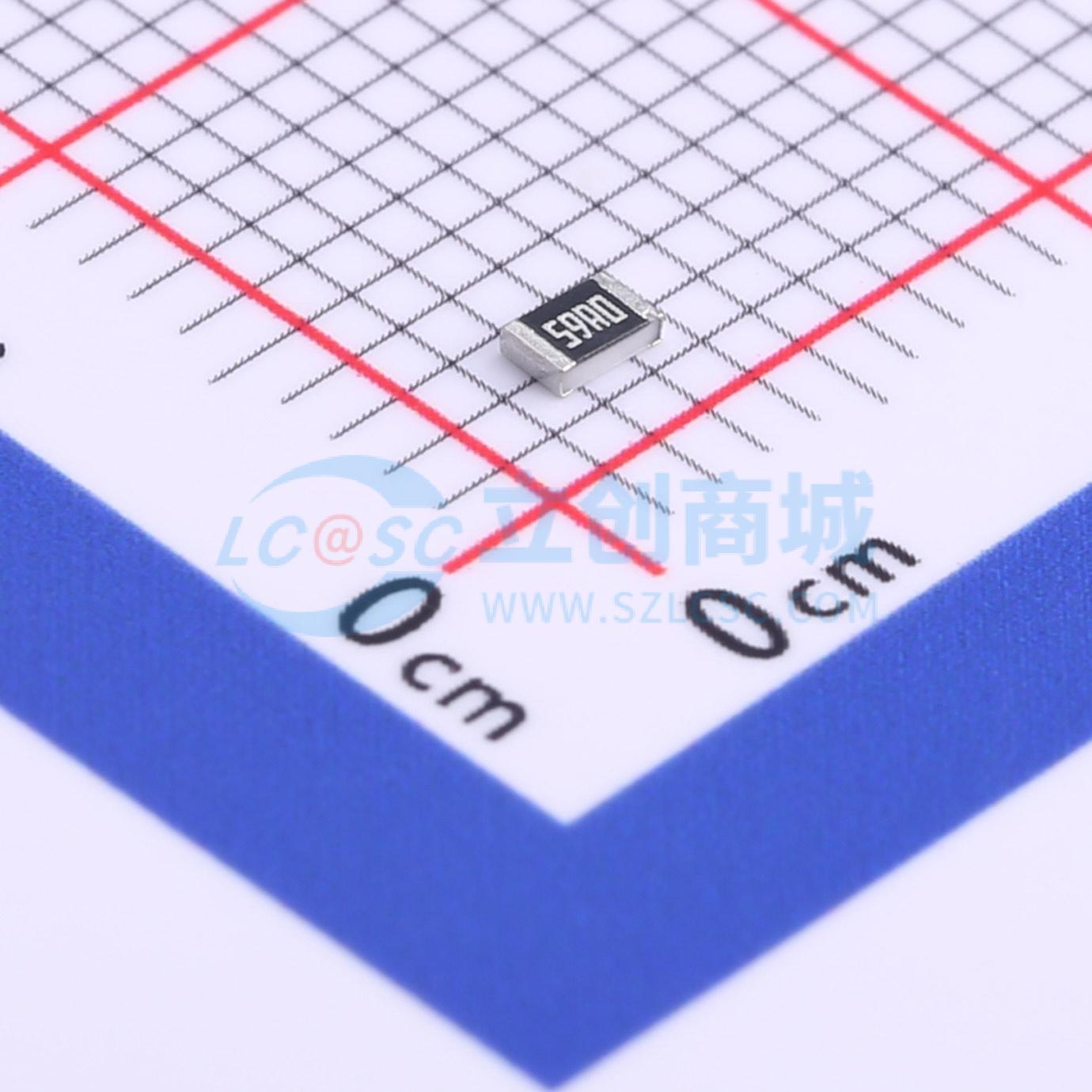 点击查看大图 RC0805FR-0759RL实物图
