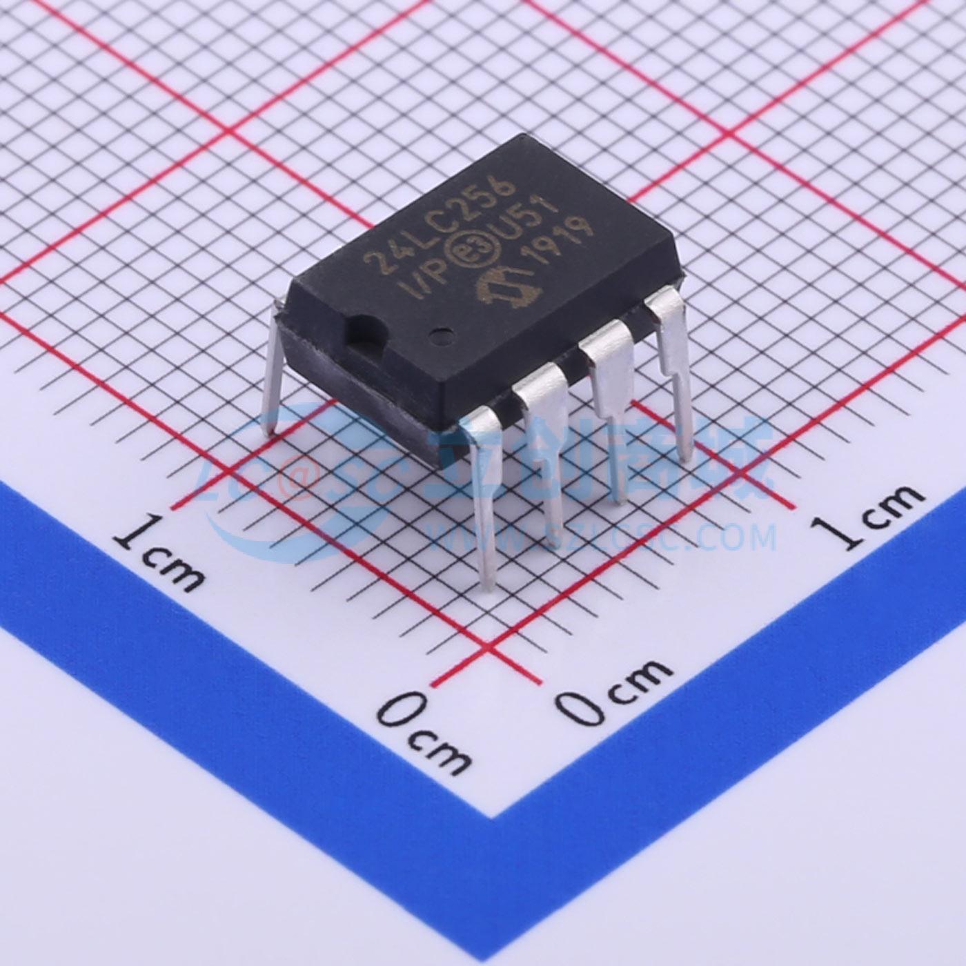 点击查看大图 24LC256-I/P实物图