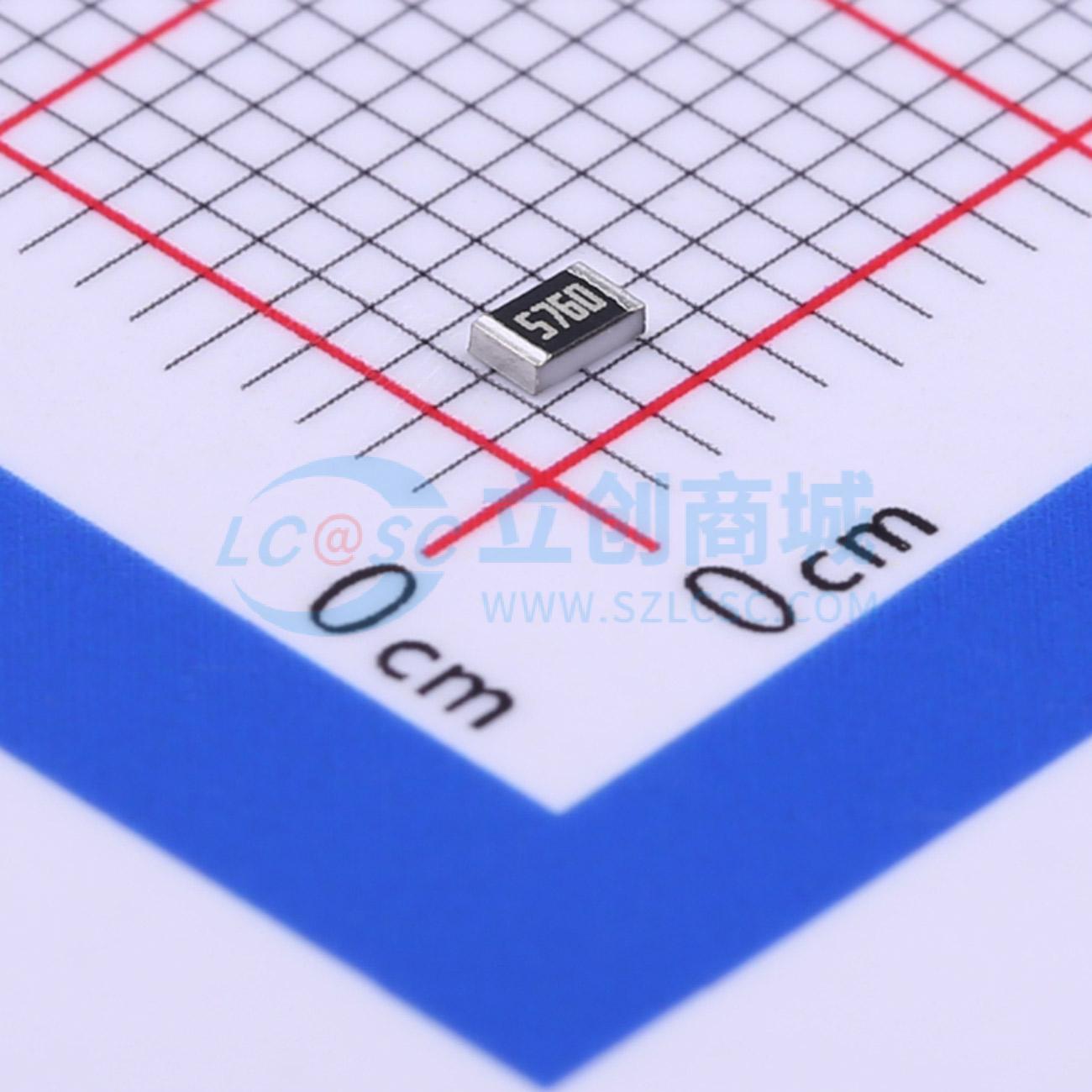 点击查看大图 AC0805FR-07576RL实物图