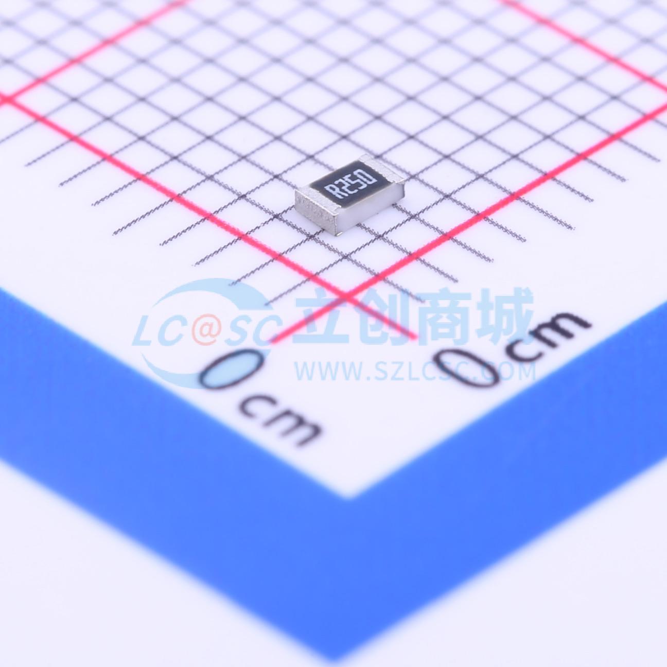 点击查看大图 CR0805FR250P05Z实物图