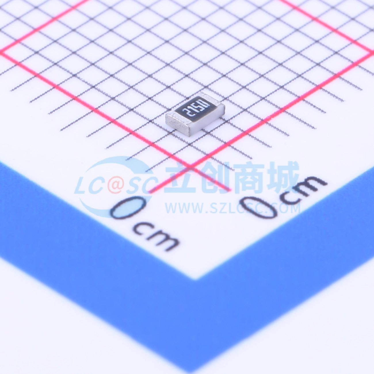 点击查看大图 CR0805F215RP05Z实物图