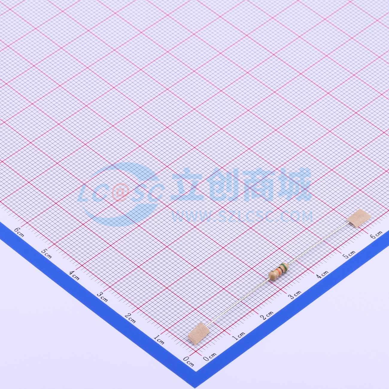 点击查看大图 RD 1/4W 51K J T/B A1实物图