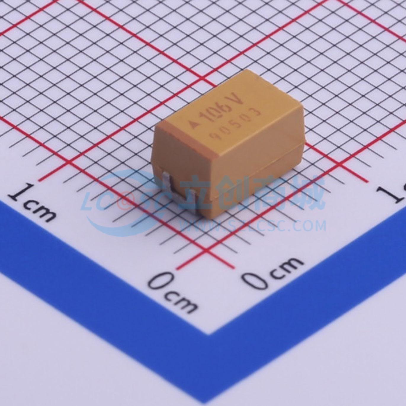 点击查看大图 TAJE106K035RNJ实物图