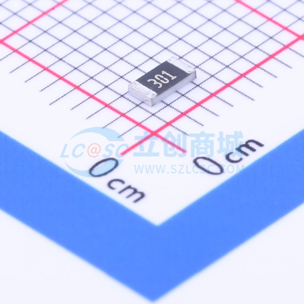 点击查看大图 RMCF1206JT300R实物图