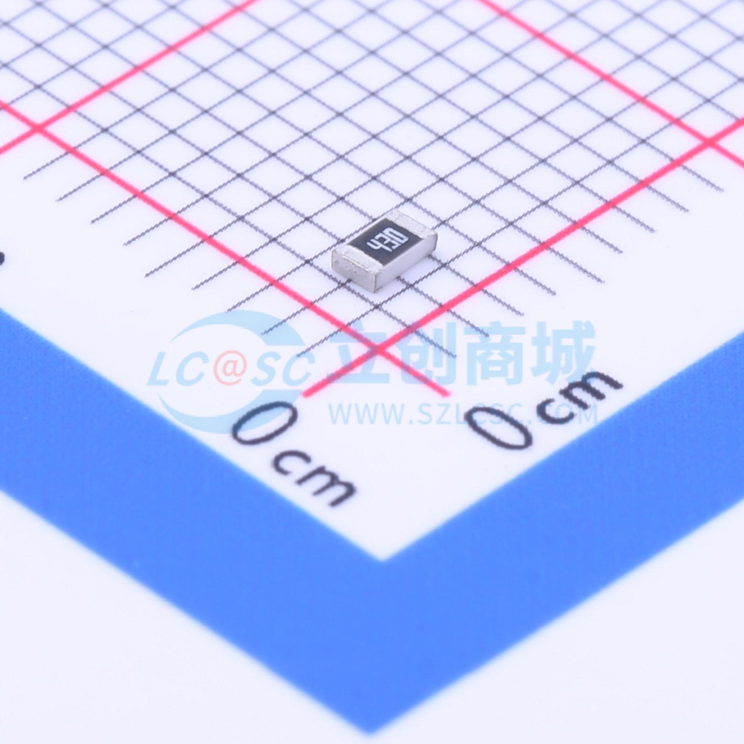 点击查看大图 CR0805J43R0P05Z实物图