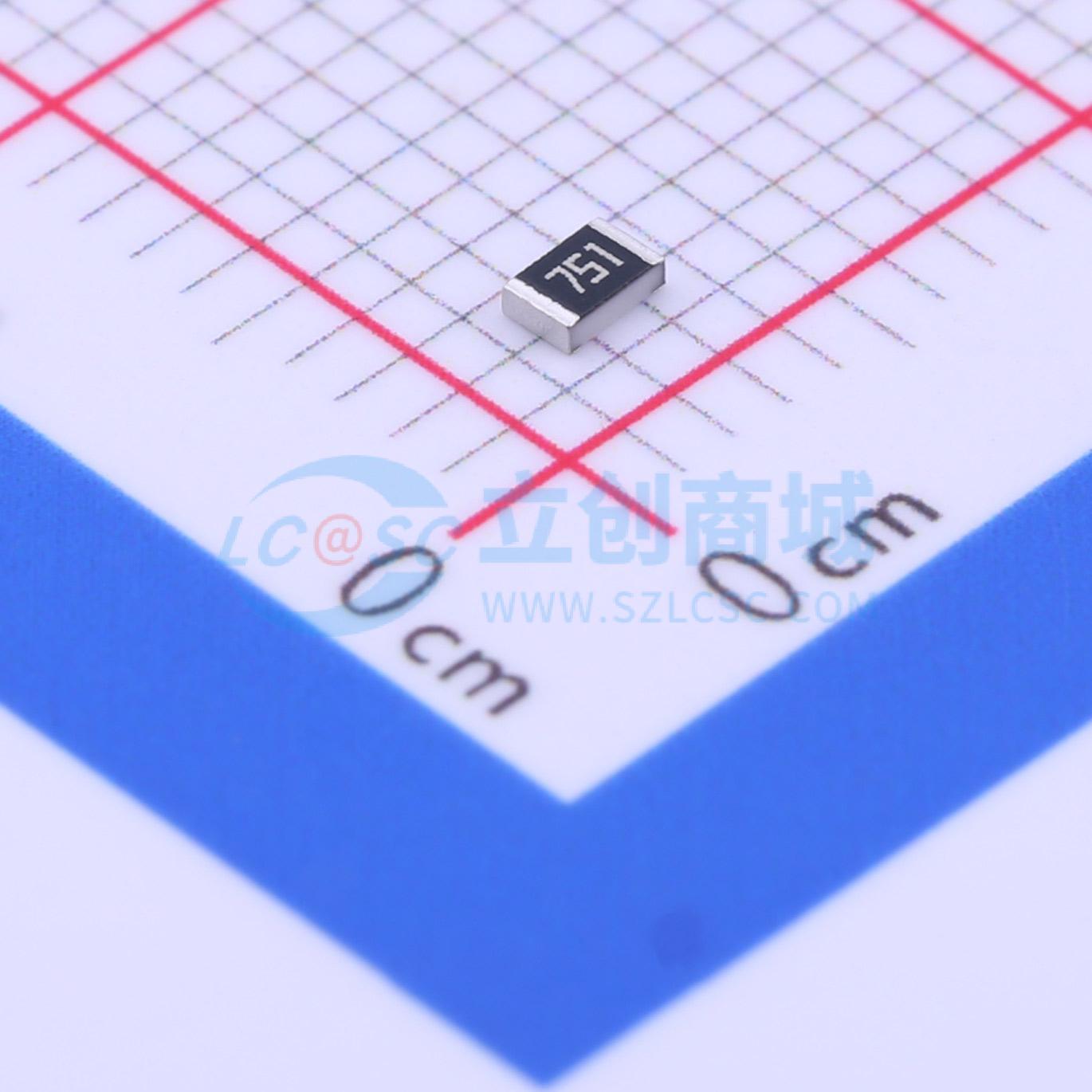 点击查看大图 AC0805JR-07750RL实物图