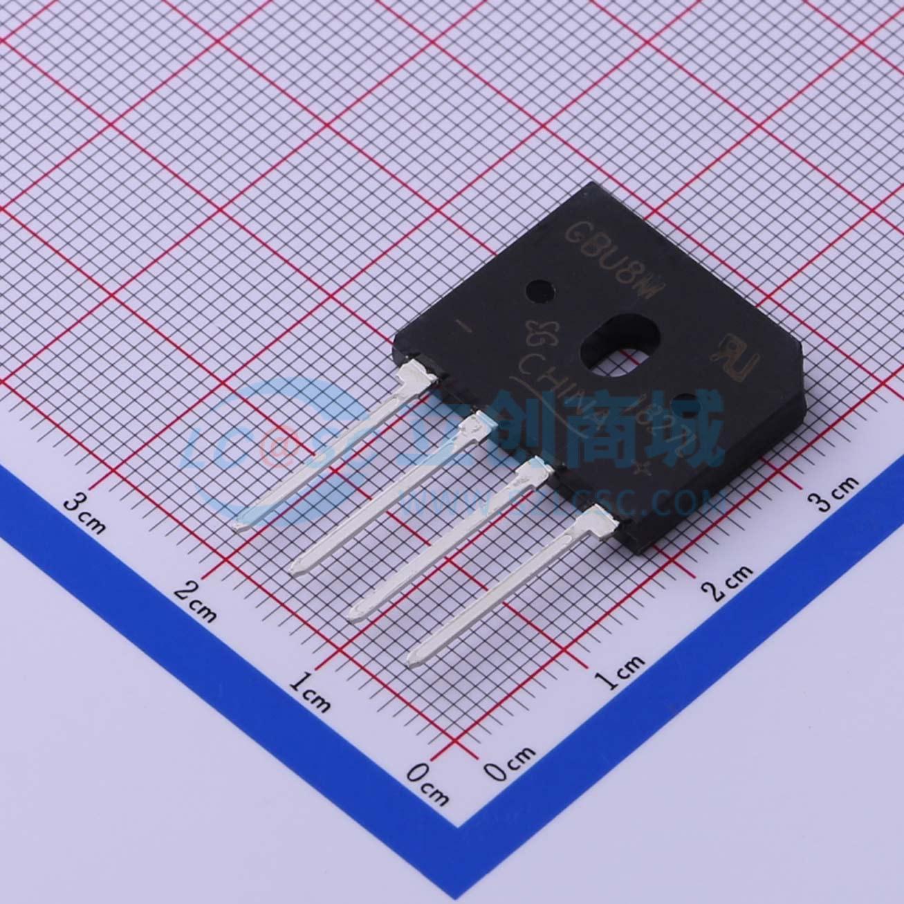 GBU8M-E3/51实物图