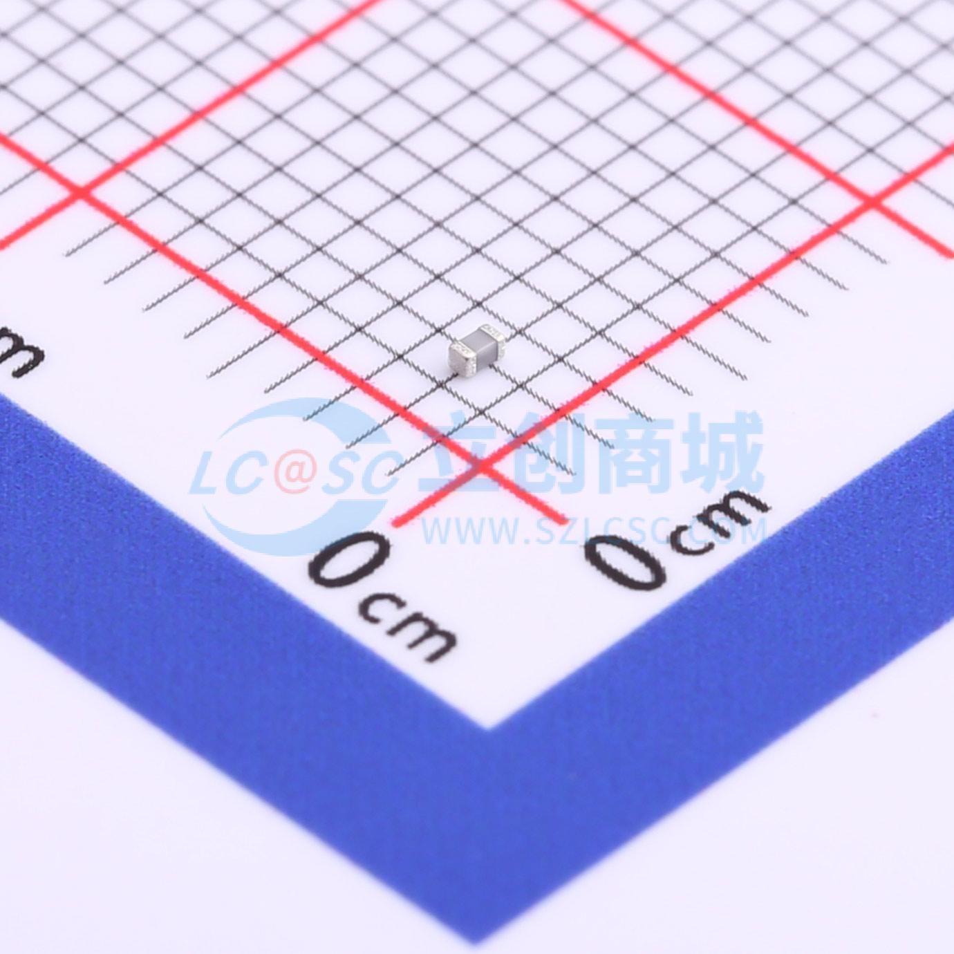 点击查看大图 C1005C0G1H180JT000F实物图