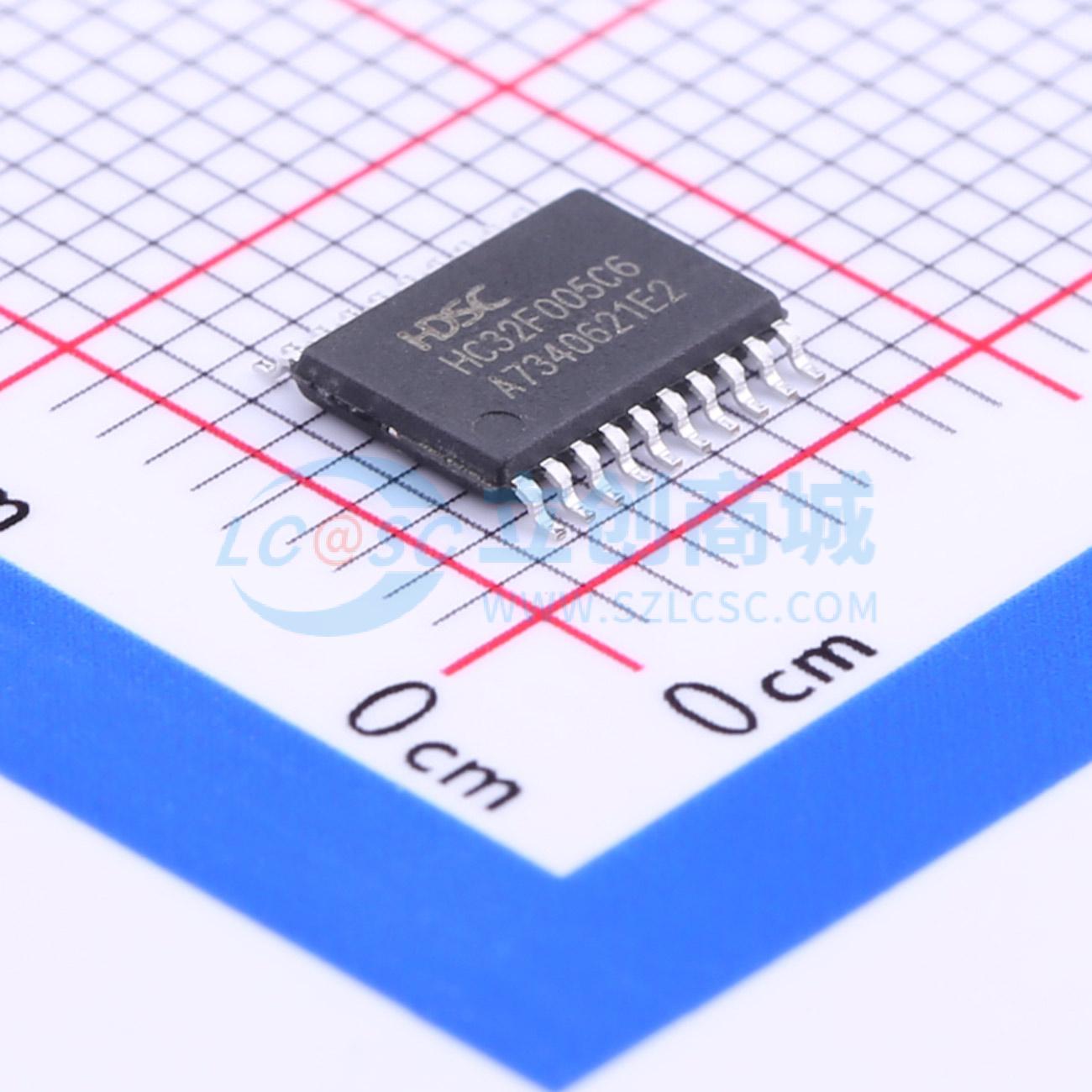 点击查看大图 HC32F005C6PA-TSSOP20实物图