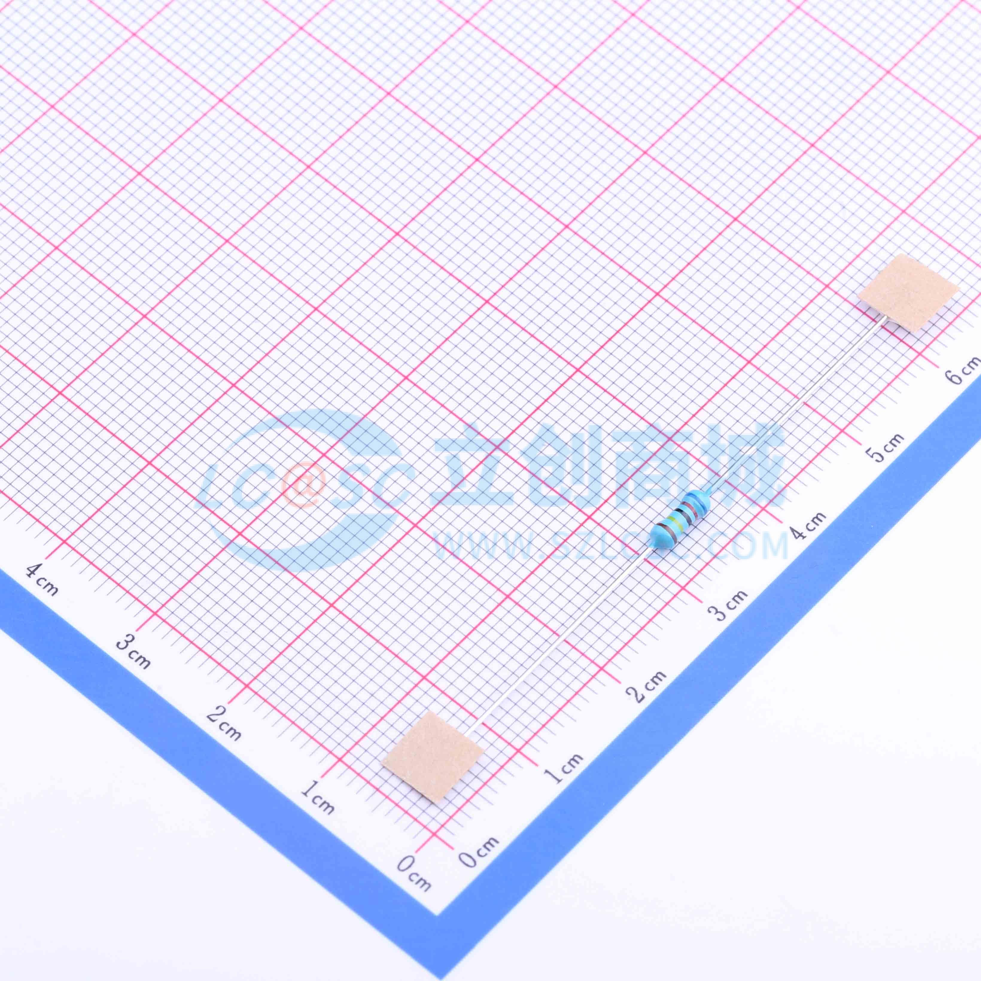 MF1/4W-6.2MΩ±1% T实物图