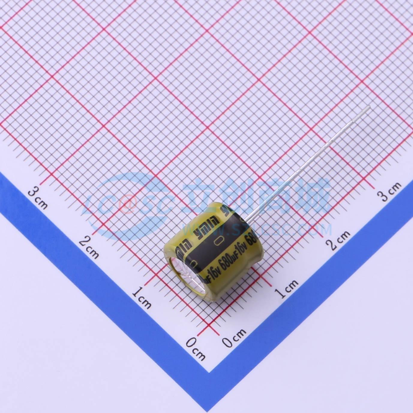 点击查看大图 LKME0901C681MF实物图