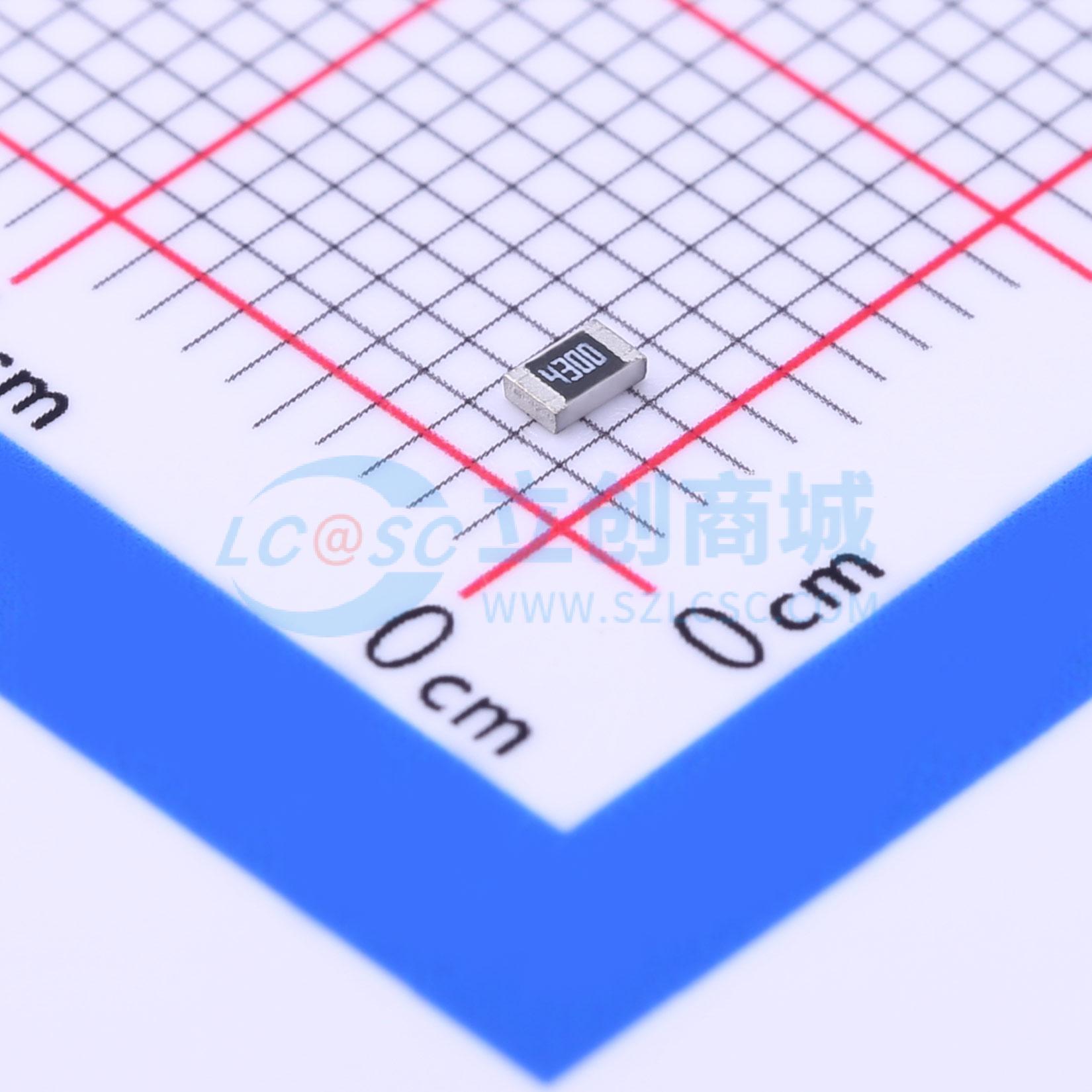 点击查看大图 CR0805F430RP05Z实物图