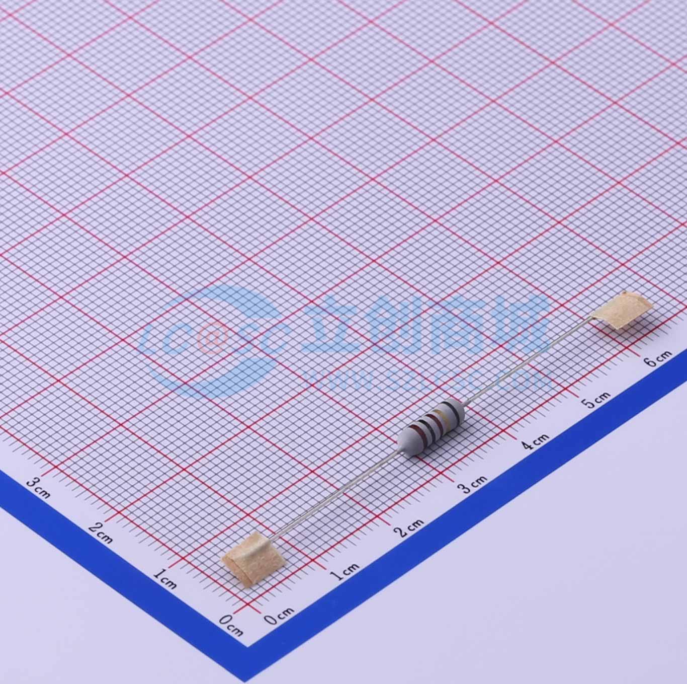 点击查看大图 KNP1/2W-100Ω±5%-XT52实物图
