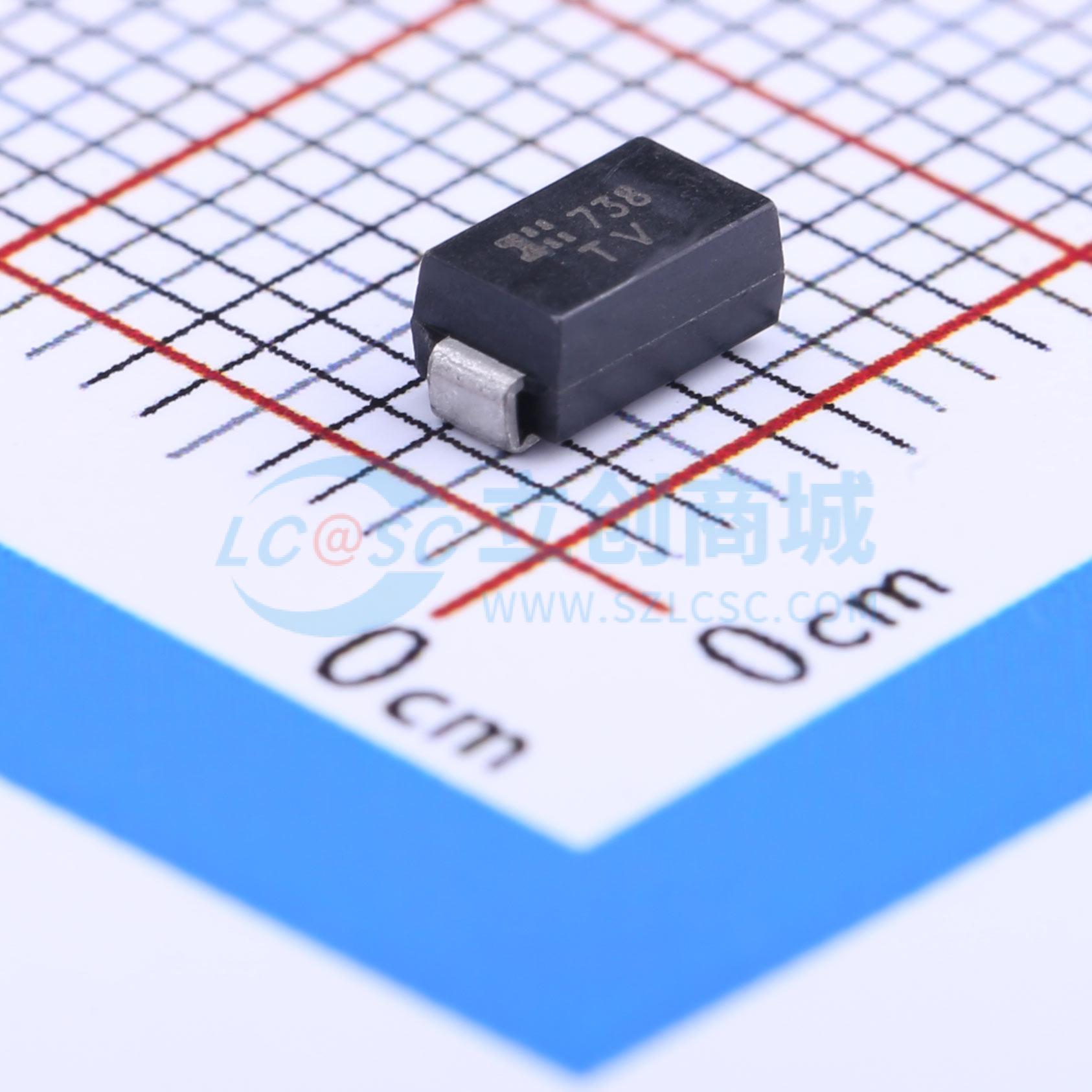 点击查看大图 SMAJ9.0CA-13-F实物图