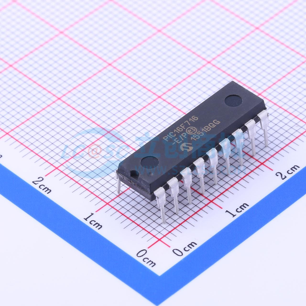 点击查看大图 PIC16F716-E/P实物图