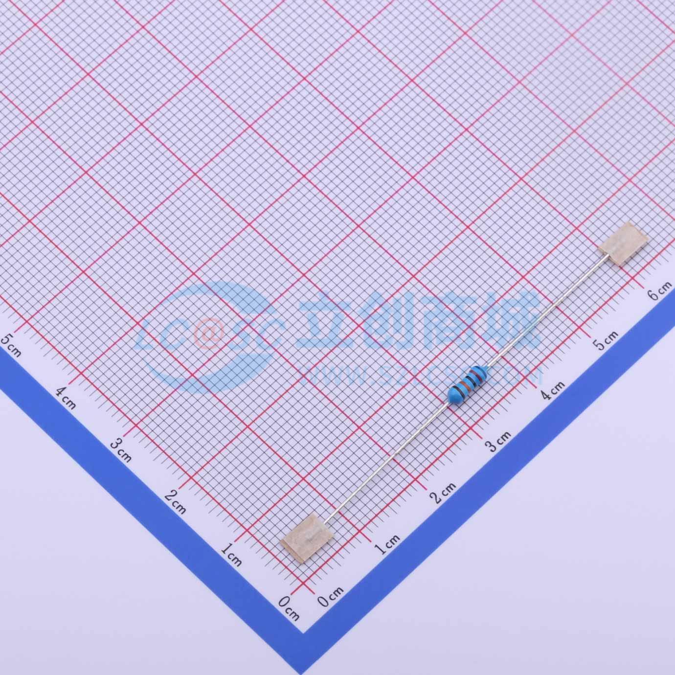 点击查看大图 RN 1/4W 620K F T/B A1实物图