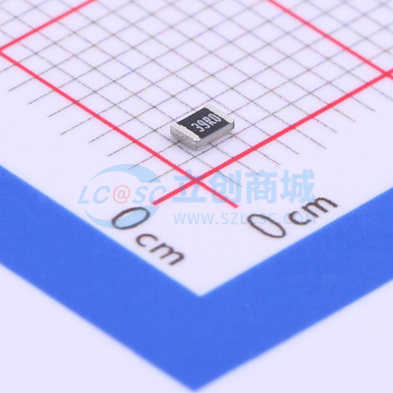 点击查看大图 HPCR0805F39R0K9实物图