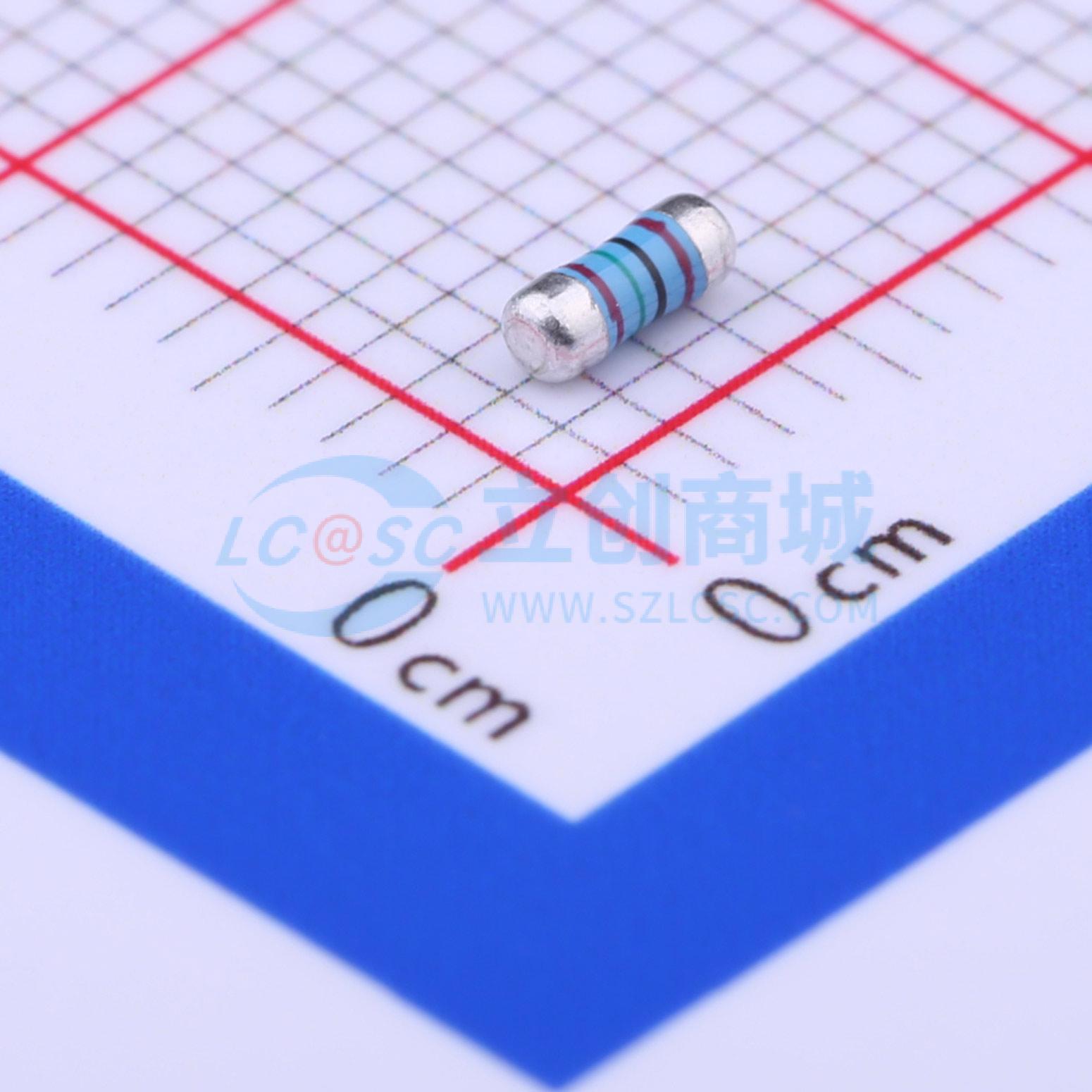 点击查看大图 MELF-MFR02041/4WS20.5KΩFT50实物图