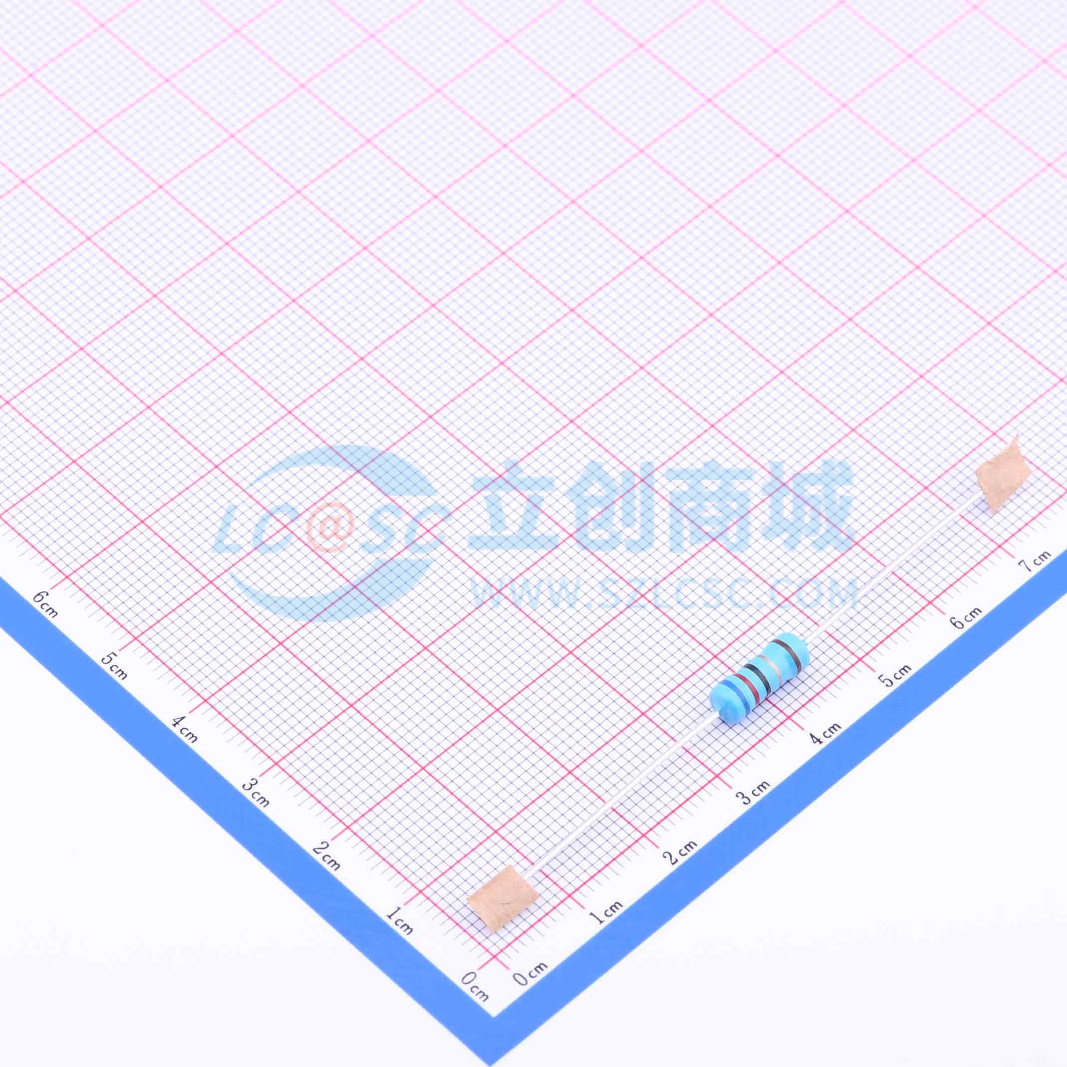 点击查看大图 MF1W-62Ω±1% T实物图