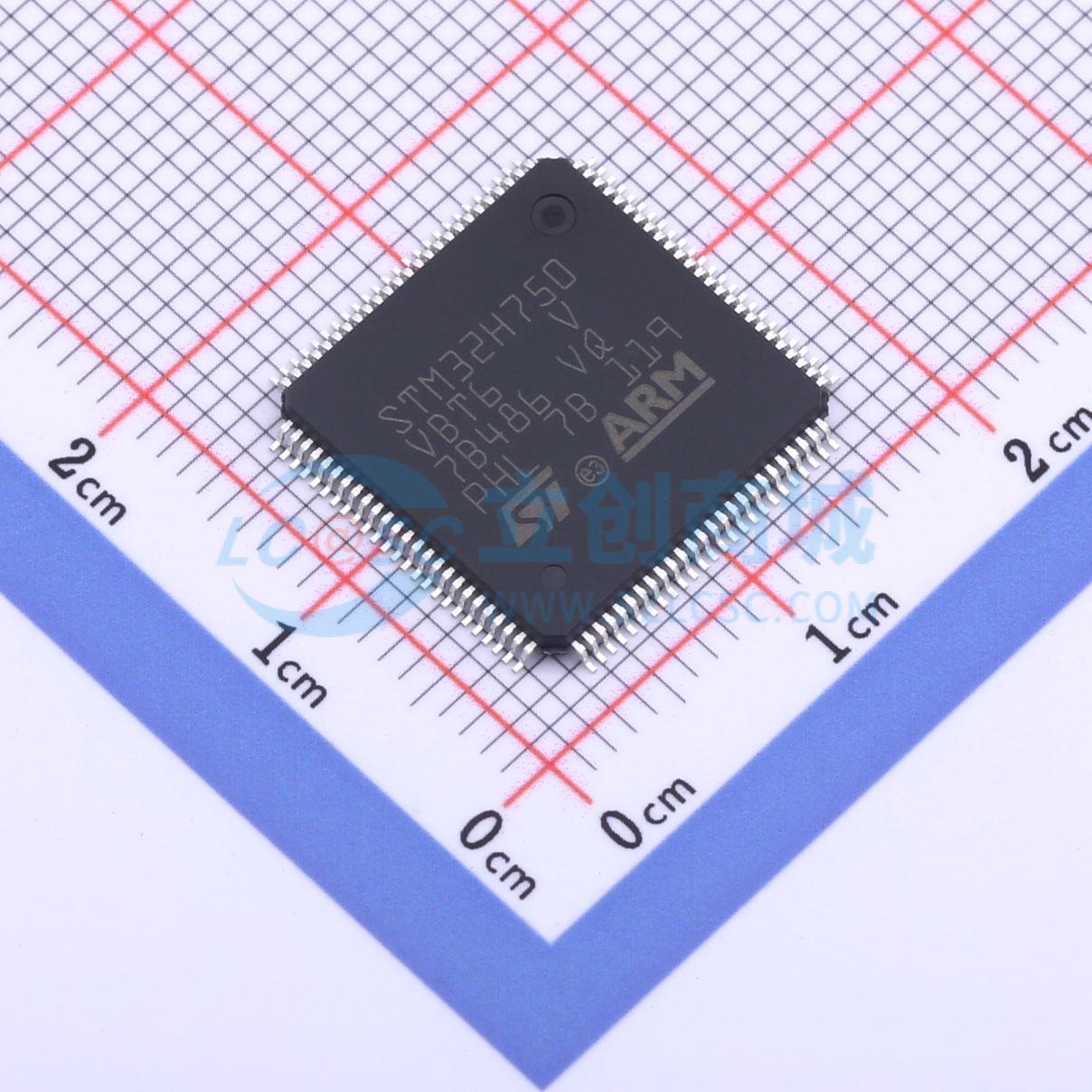 STM32H750VBT6实物图