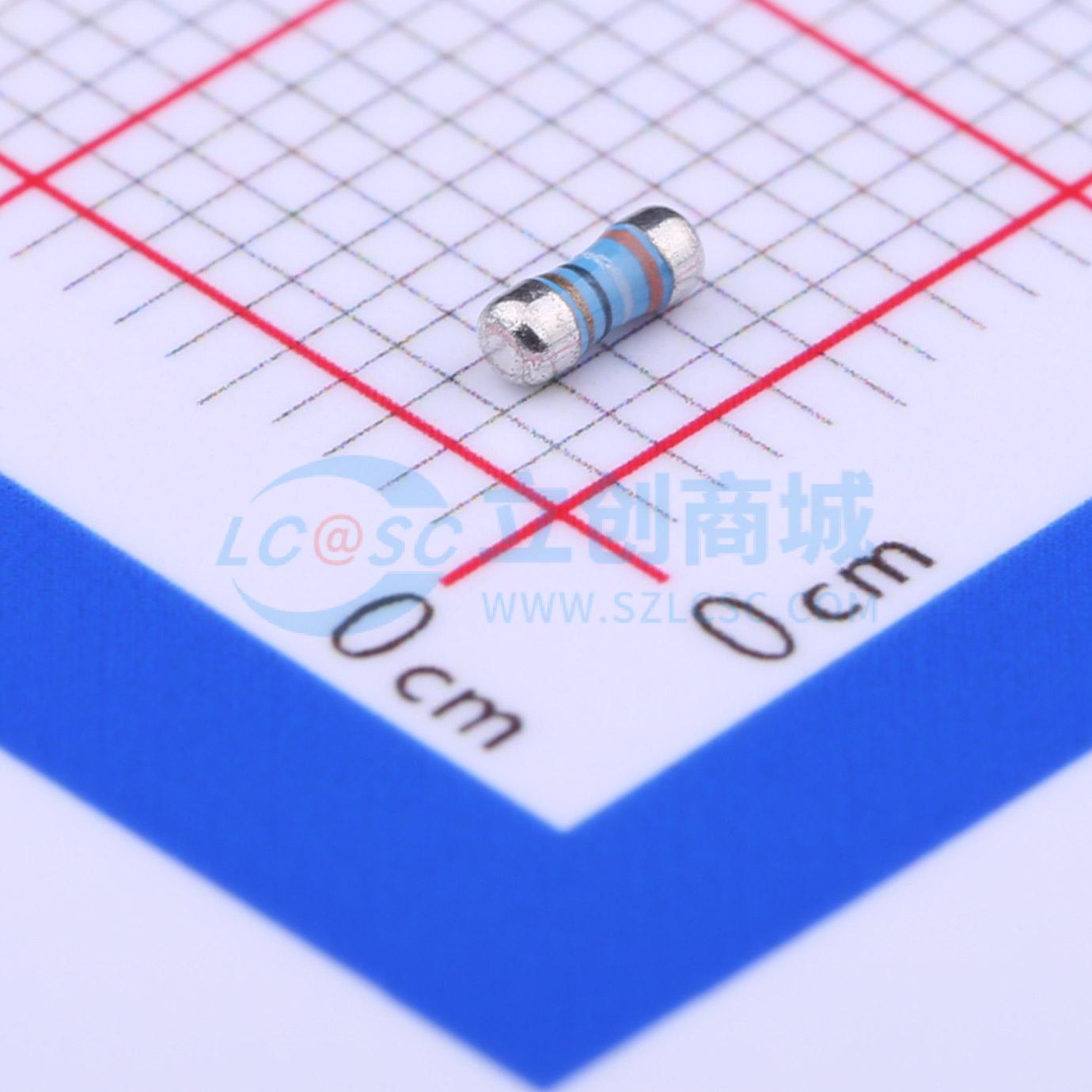 点击查看大图 MELF-MFR02041/4WS39ΩFT50实物图