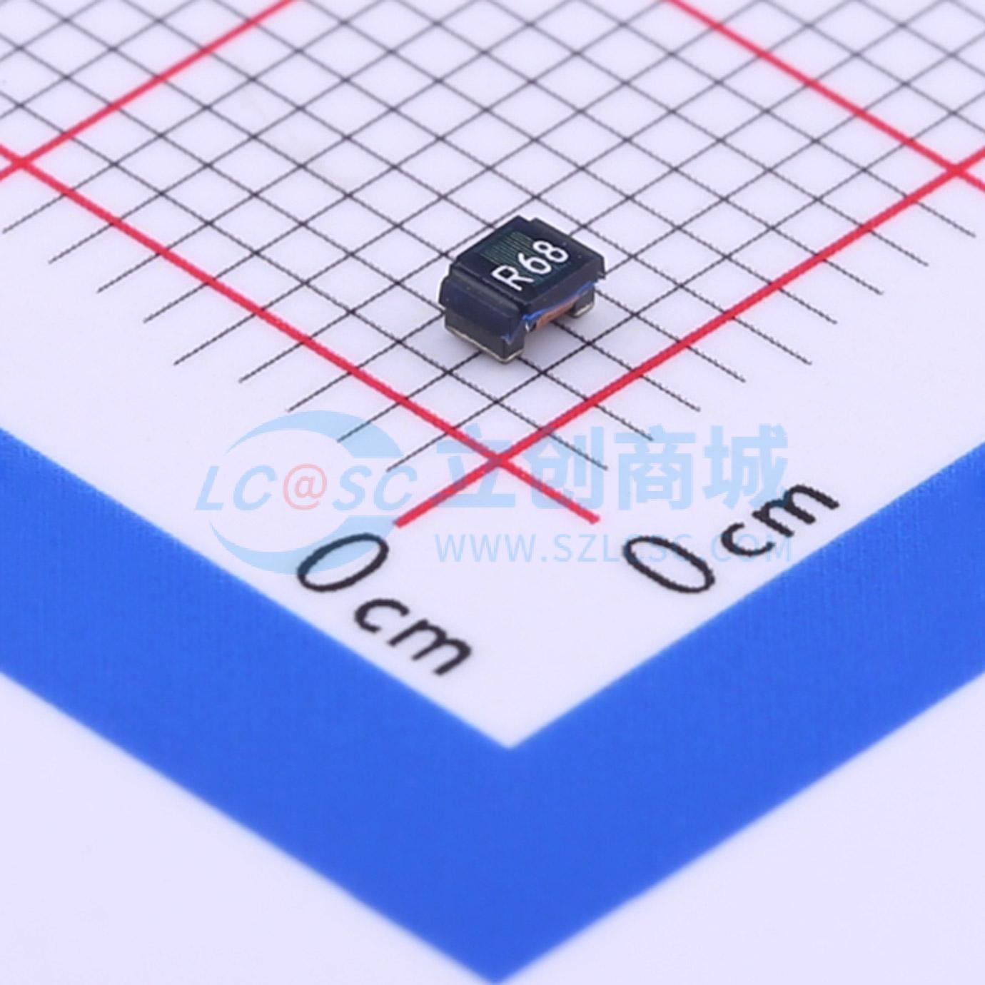 点击查看大图 FHW0805UFR68JST实物图