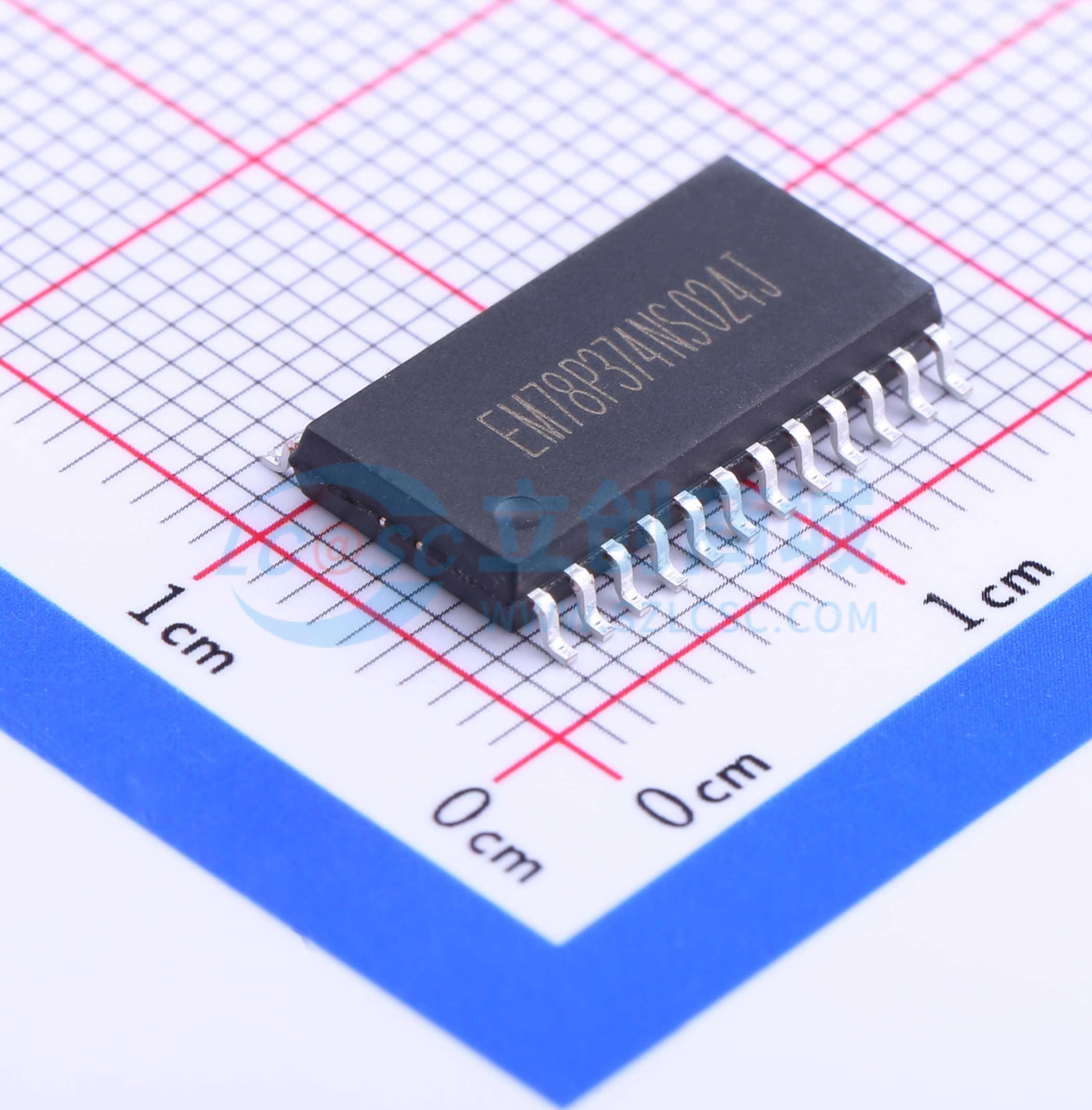 点击查看大图 EM78P374NSO24实物图