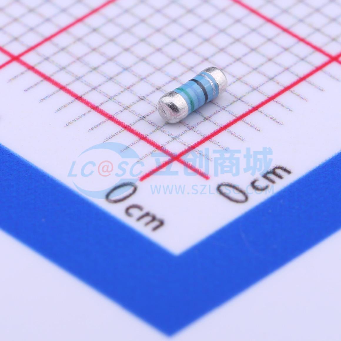 点击查看大图 MELF-MFR02041/4WS5.6ΩFT50实物图