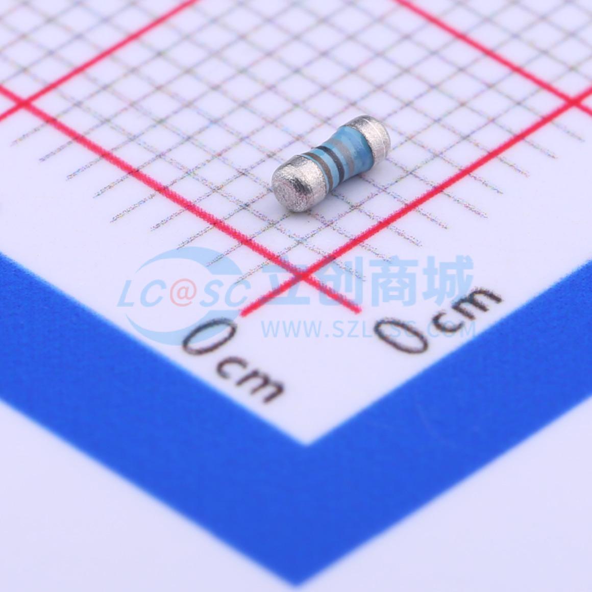 点击查看大图 MELF-MFR02041/4WS6.8KΩFT50实物图