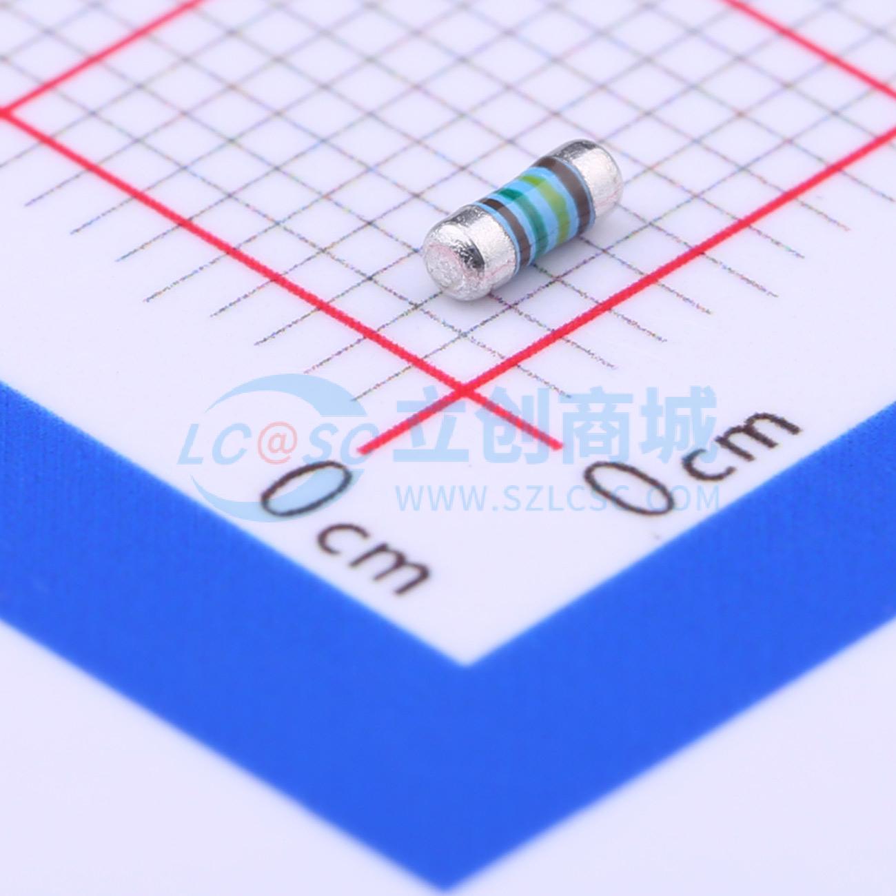 点击查看大图 MELF-MFR02041/4WS1.54KΩFT50实物图