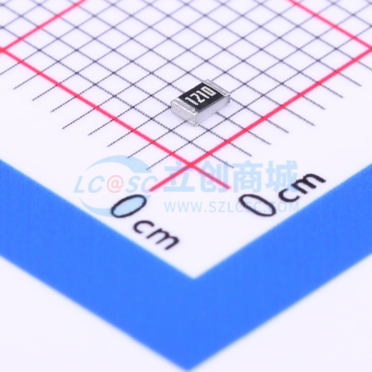 点击查看大图 RC0805FR-07121RL实物图