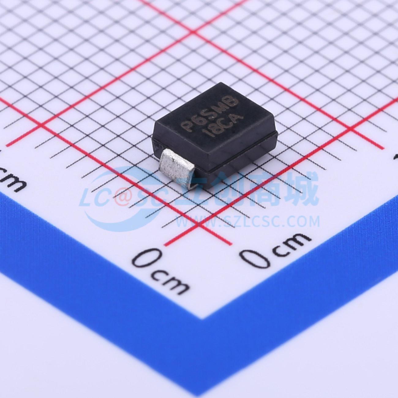 点击查看大图 P6SMB18CA实物图