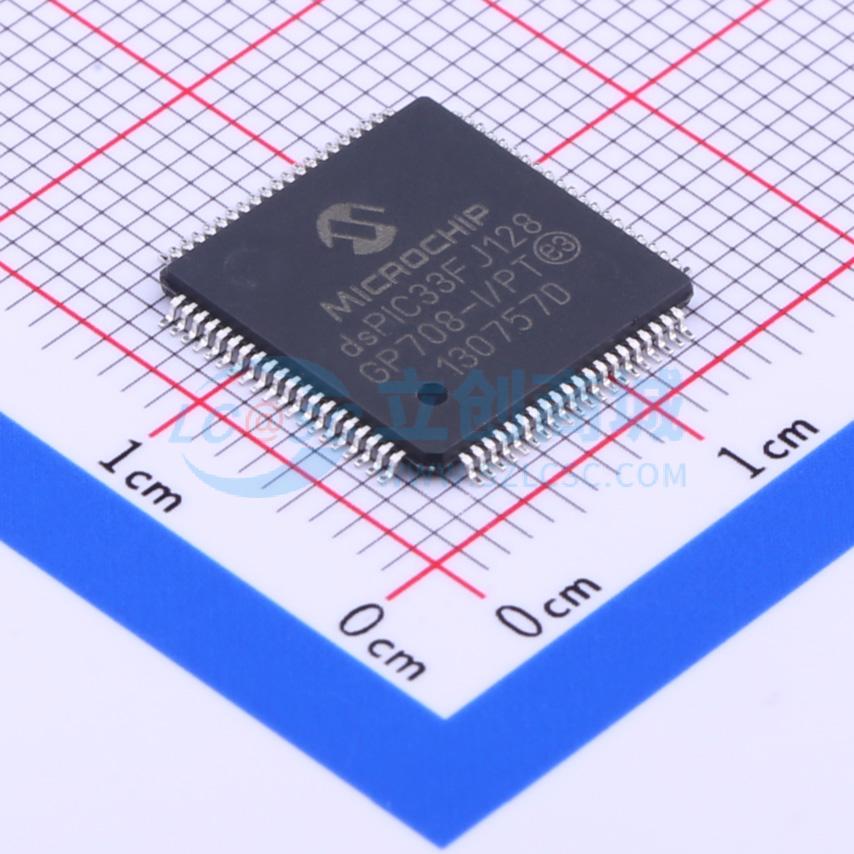 点击查看大图 DSPIC33FJ128GP708-I/PT实物图
