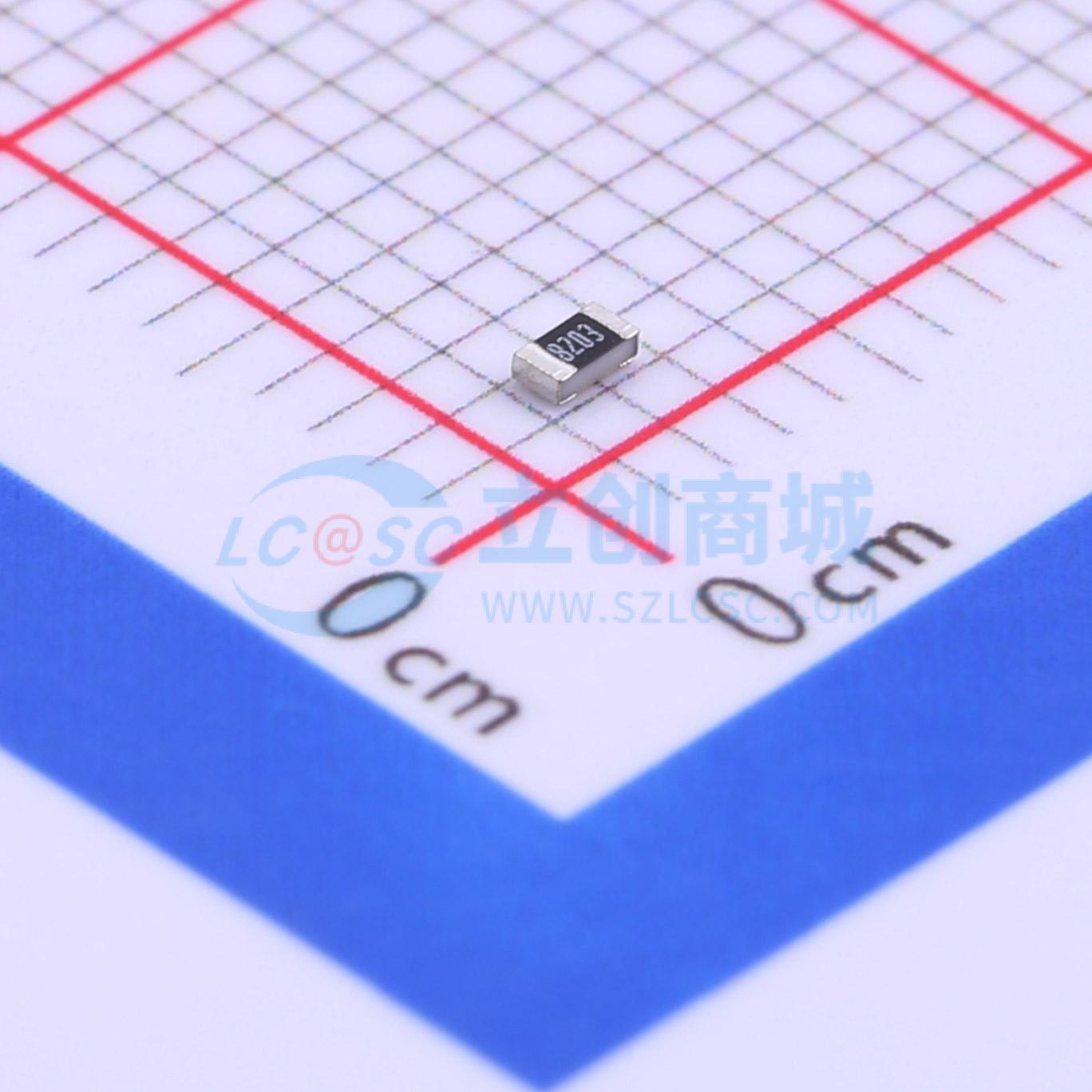 点击查看大图 HPCR0603F820KK9实物图