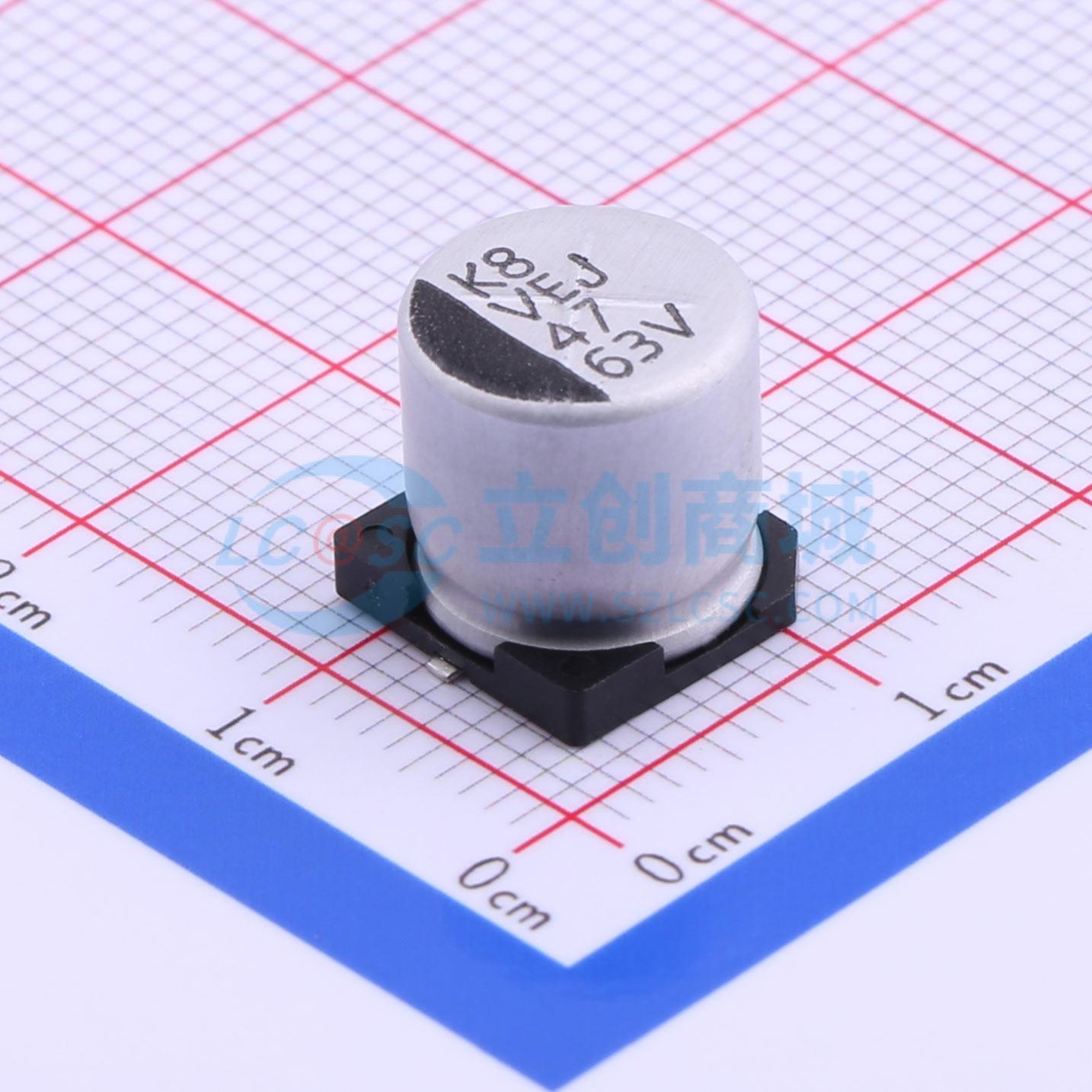 点击查看大图 VEJ470M1JTR-1010实物图