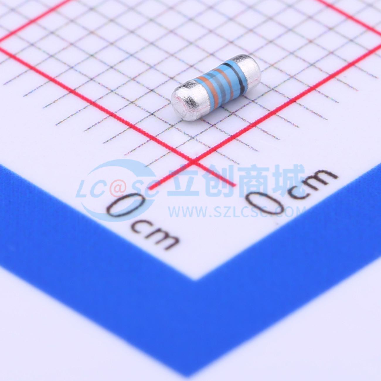 点击查看大图 MELF-MFR02041/4WS383ΩFT50实物图