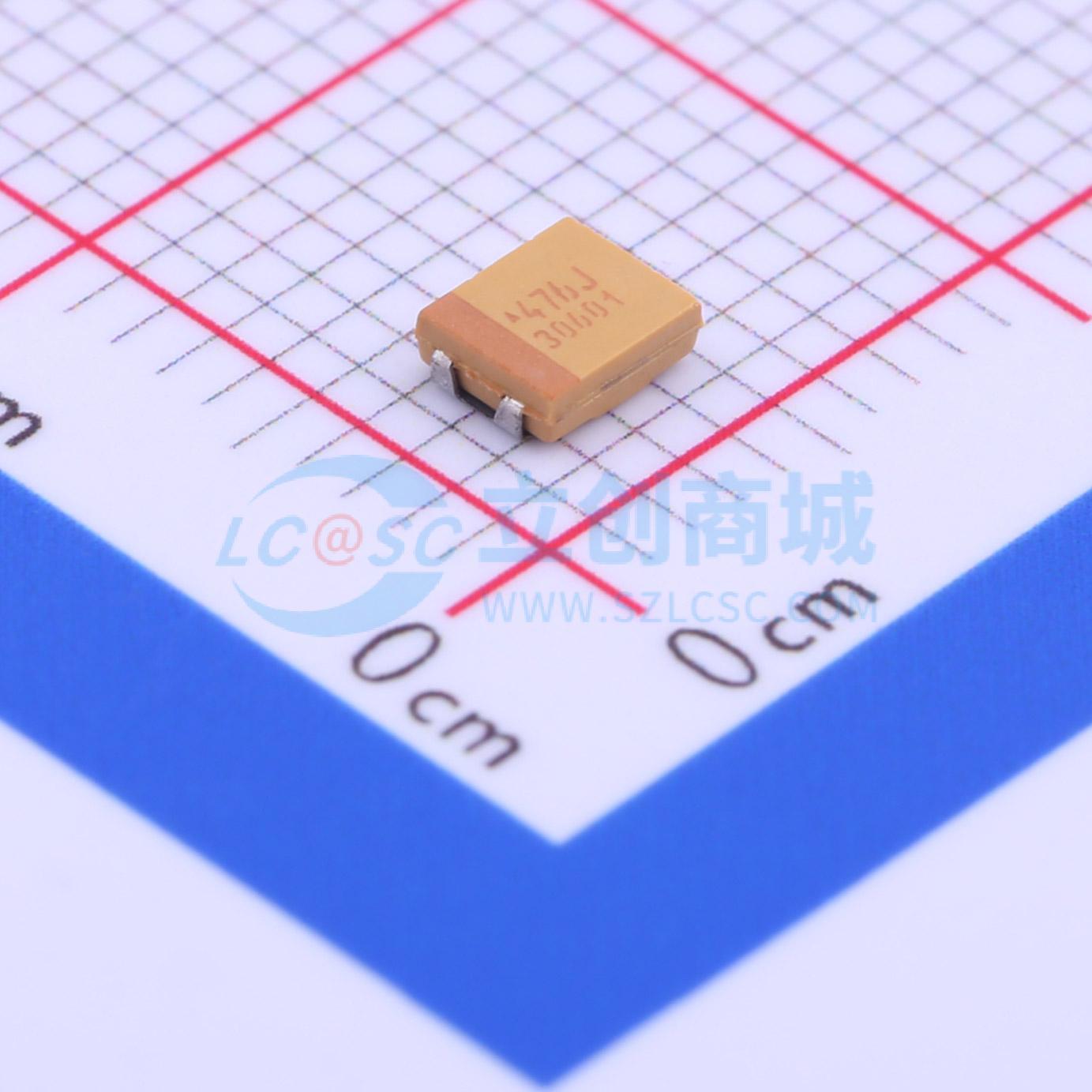 点击查看大图 TAJT476K006RNJ实物图