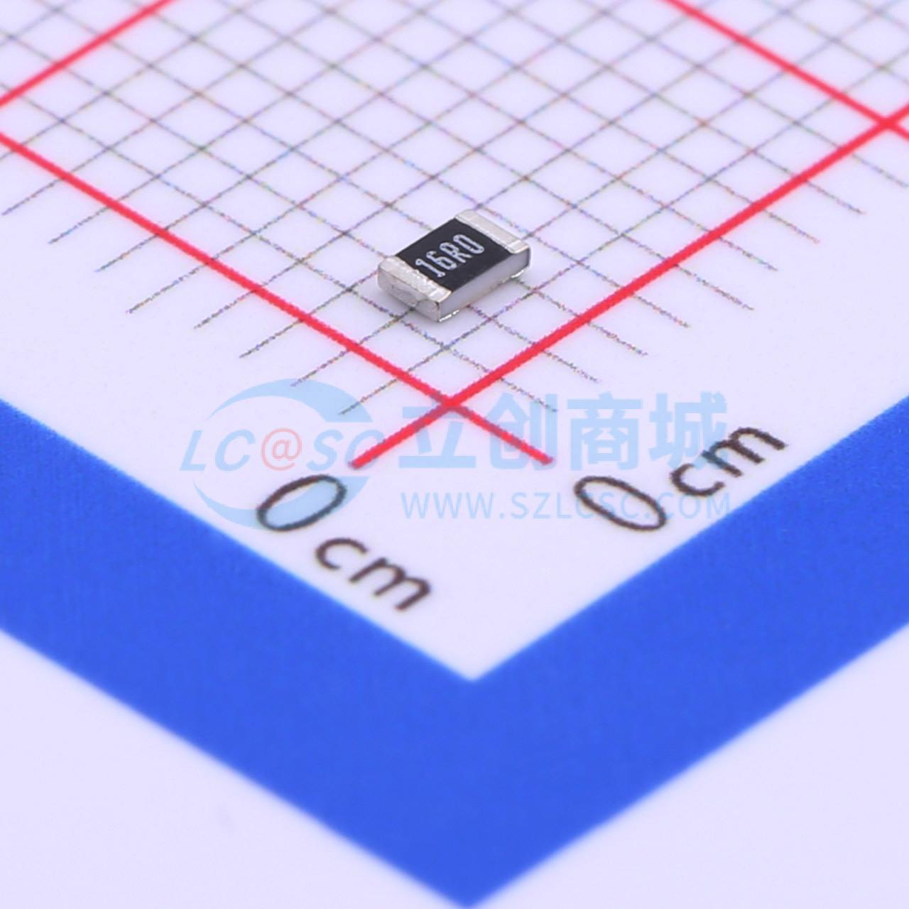 点击查看大图 HPCR0805F16R0K9实物图