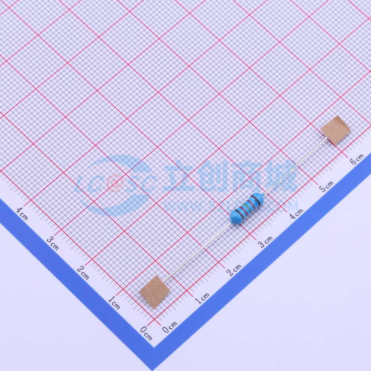 点击查看大图 RN1/2W12.4KΩFT/BA1实物图